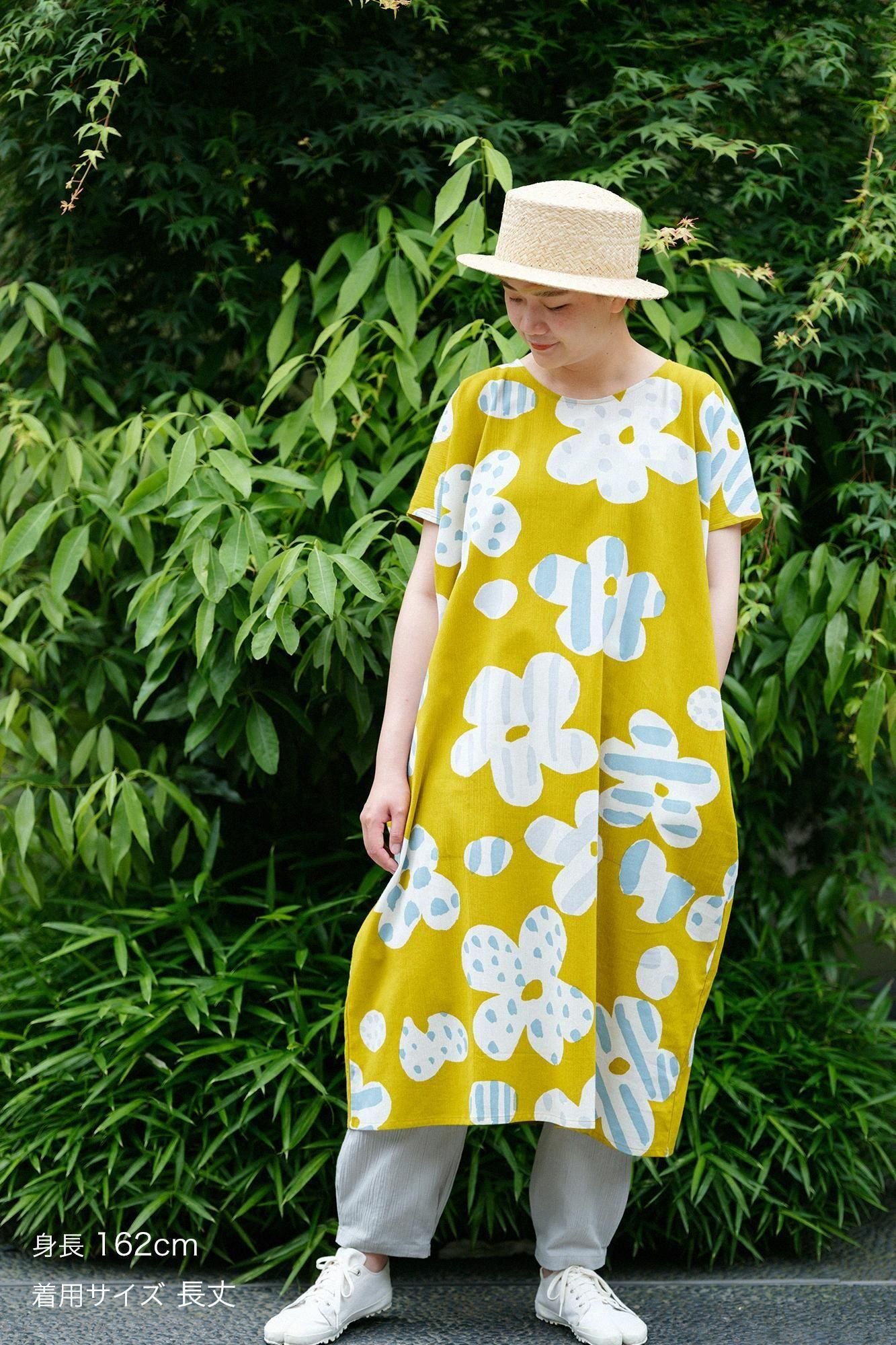 高島縮棉 20/20長方形洋裝/綻放