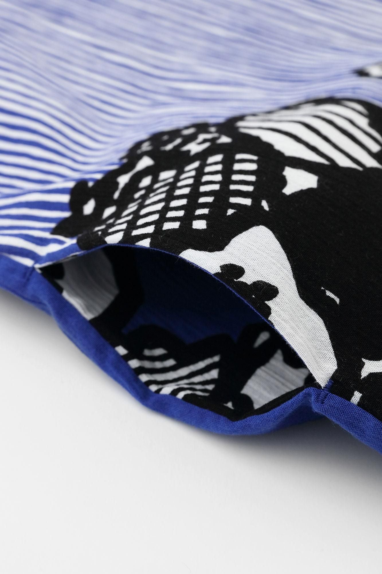 高島縮棉 20/20長方形洋裝/花彩球