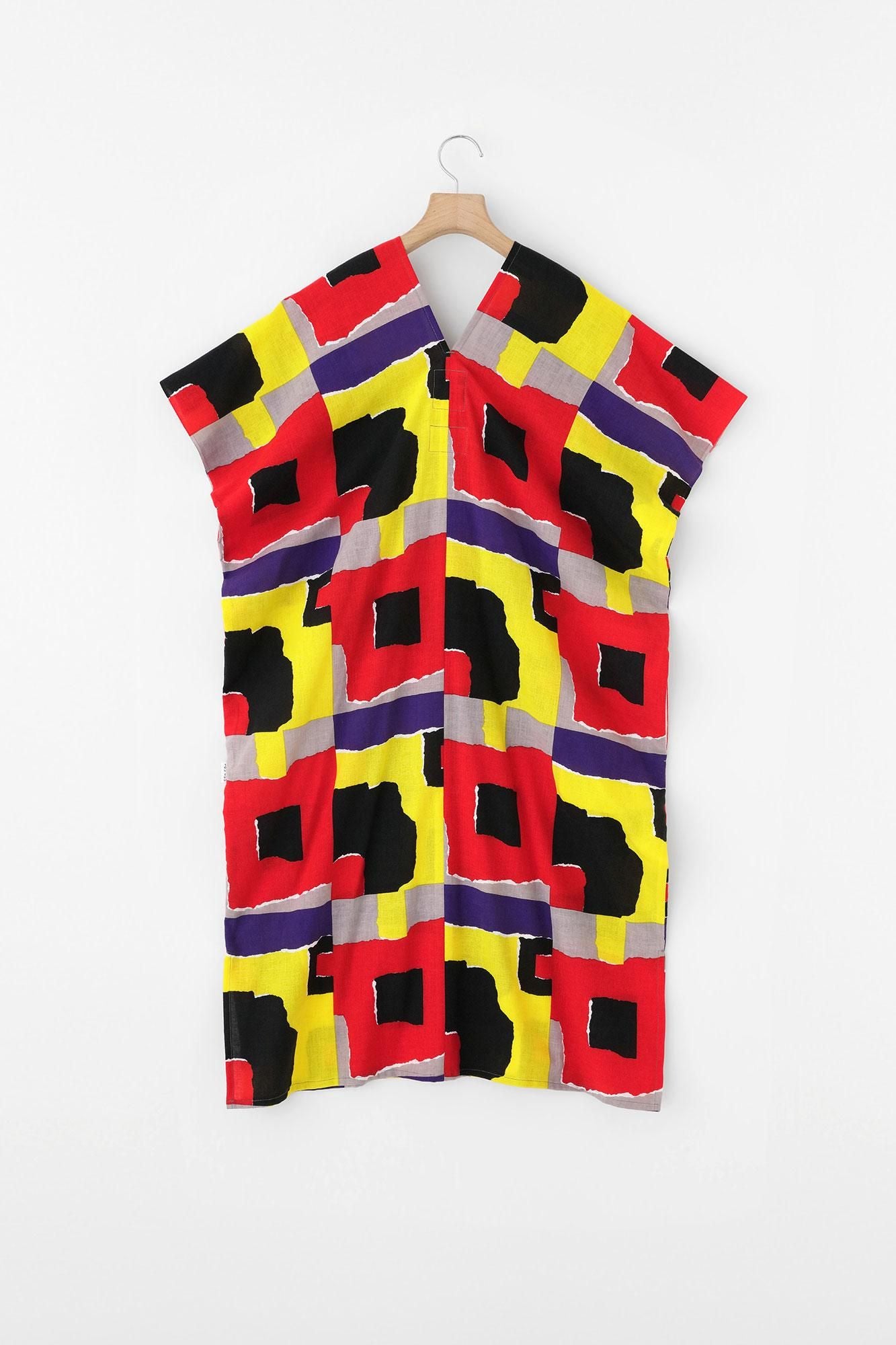 【net限定】伊勢木綿 文(ぶん) 長方形衣(ちょうほうけい) 二つ身(ふたつみ)/朱夏(しゅか)