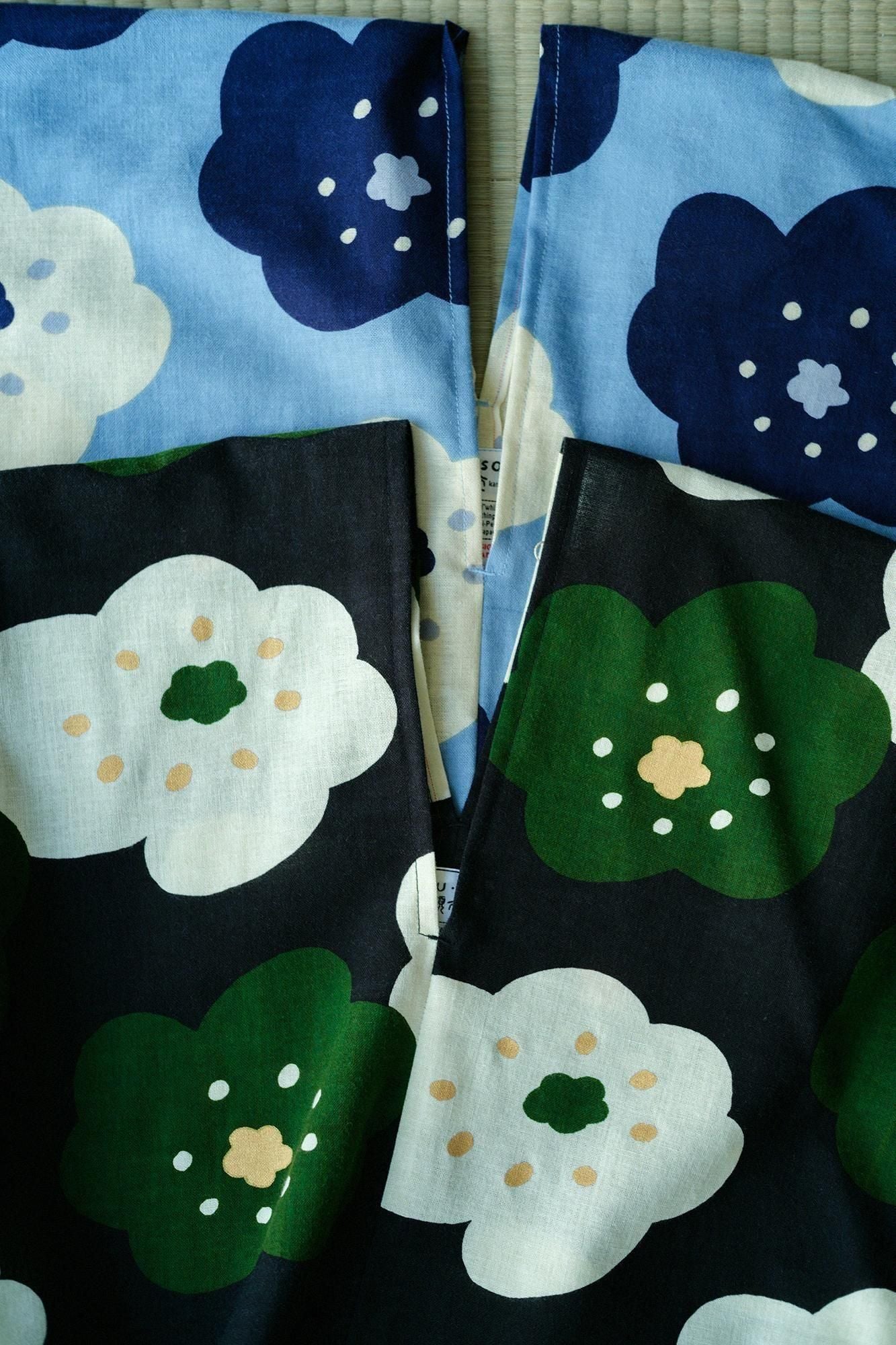 Isemomen Bun Rectangular Dress Split Joint / Smile Light Indigo