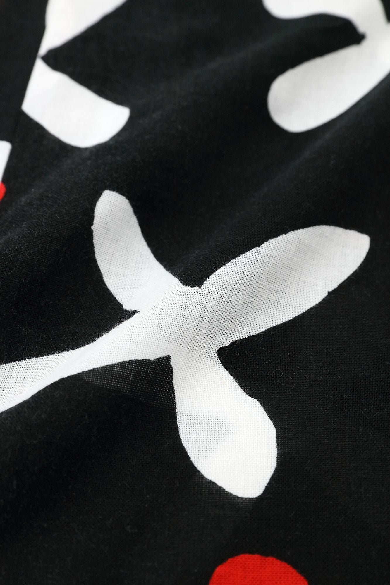 Isemomen Bun Rectangular Dress Split Joint / Suzushiroso Black