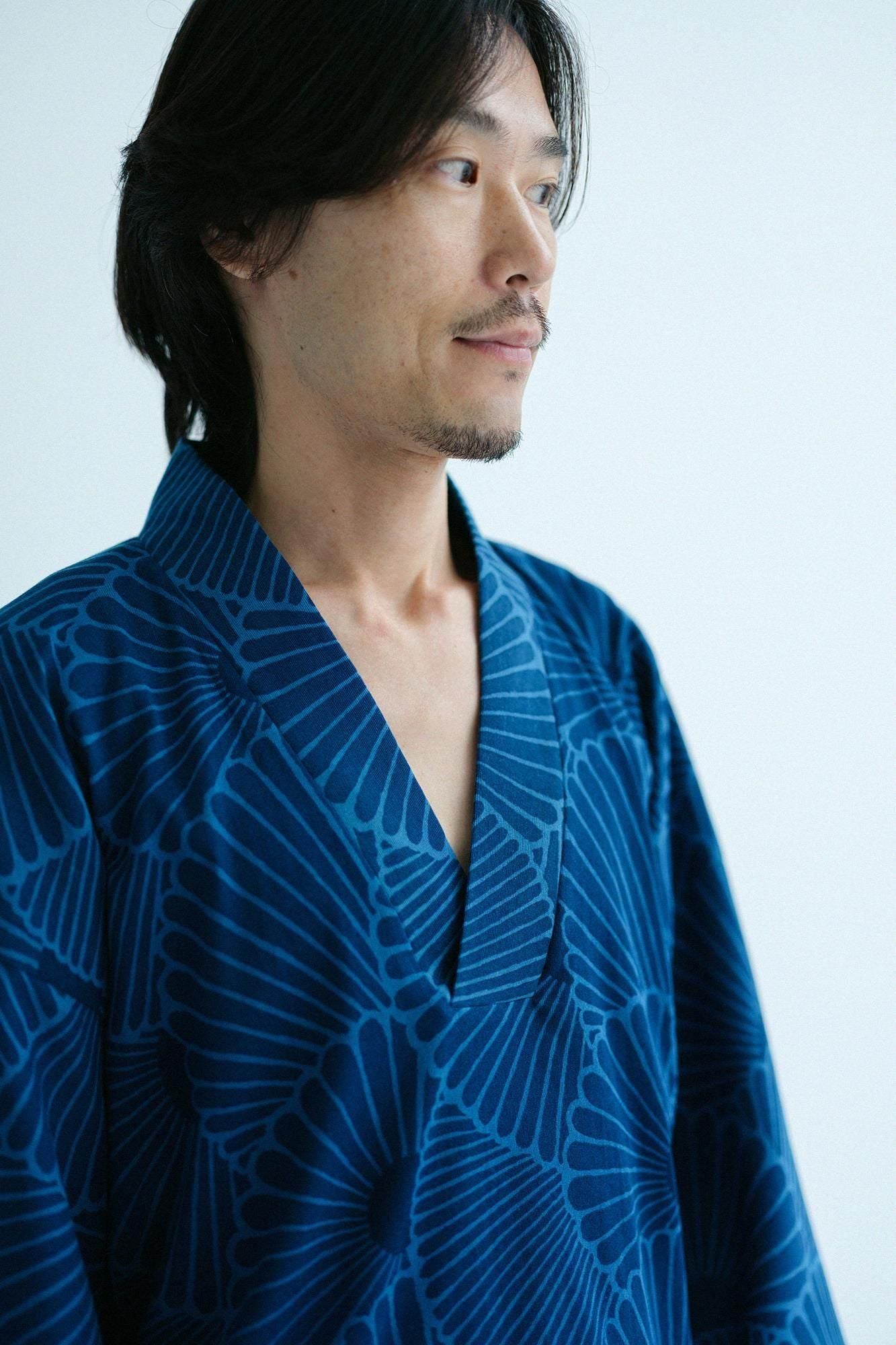 Takashima Shuzo 40/40 Indigo印刷(Ainasen)fuubi(第1部分)/kikuogi(kikuogi)