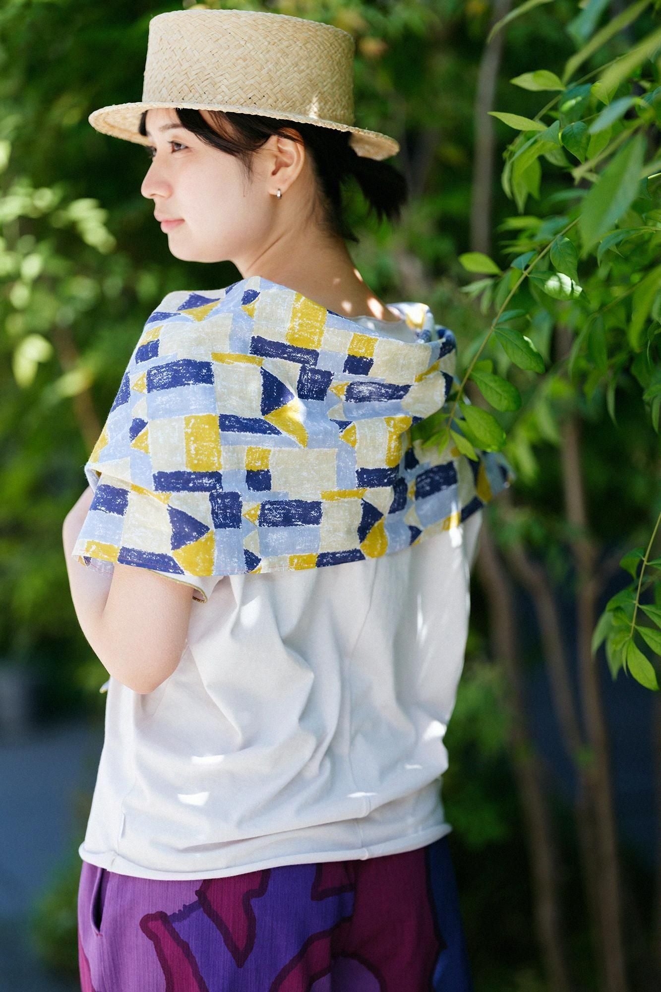 伊勢木棉 圍巾 短版/積木之家