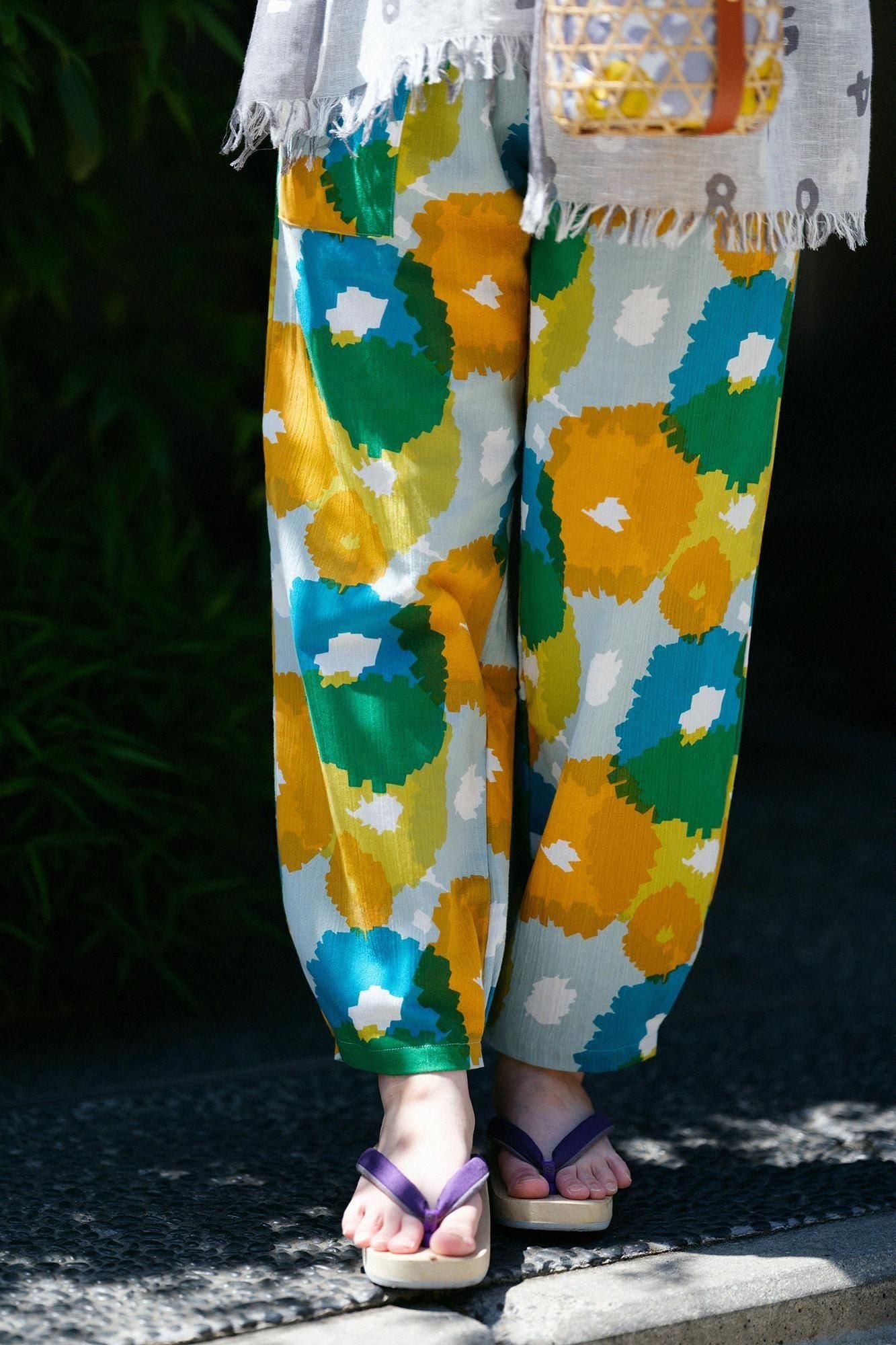 高島縮棉 20/20工人褲/盛開