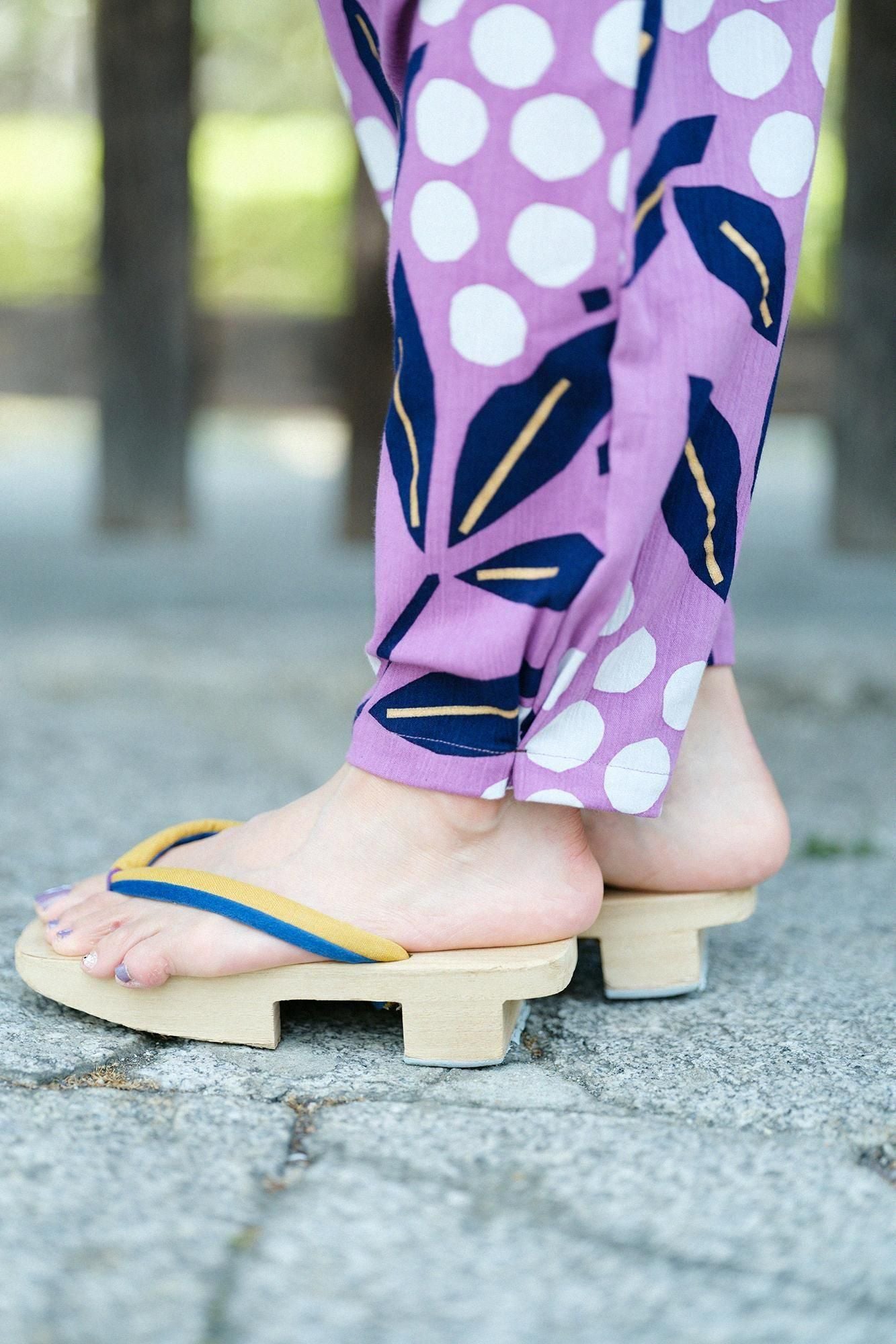 Chizimi Cotton 20/20 Monpe Workers Pants / Nandina Bamboo