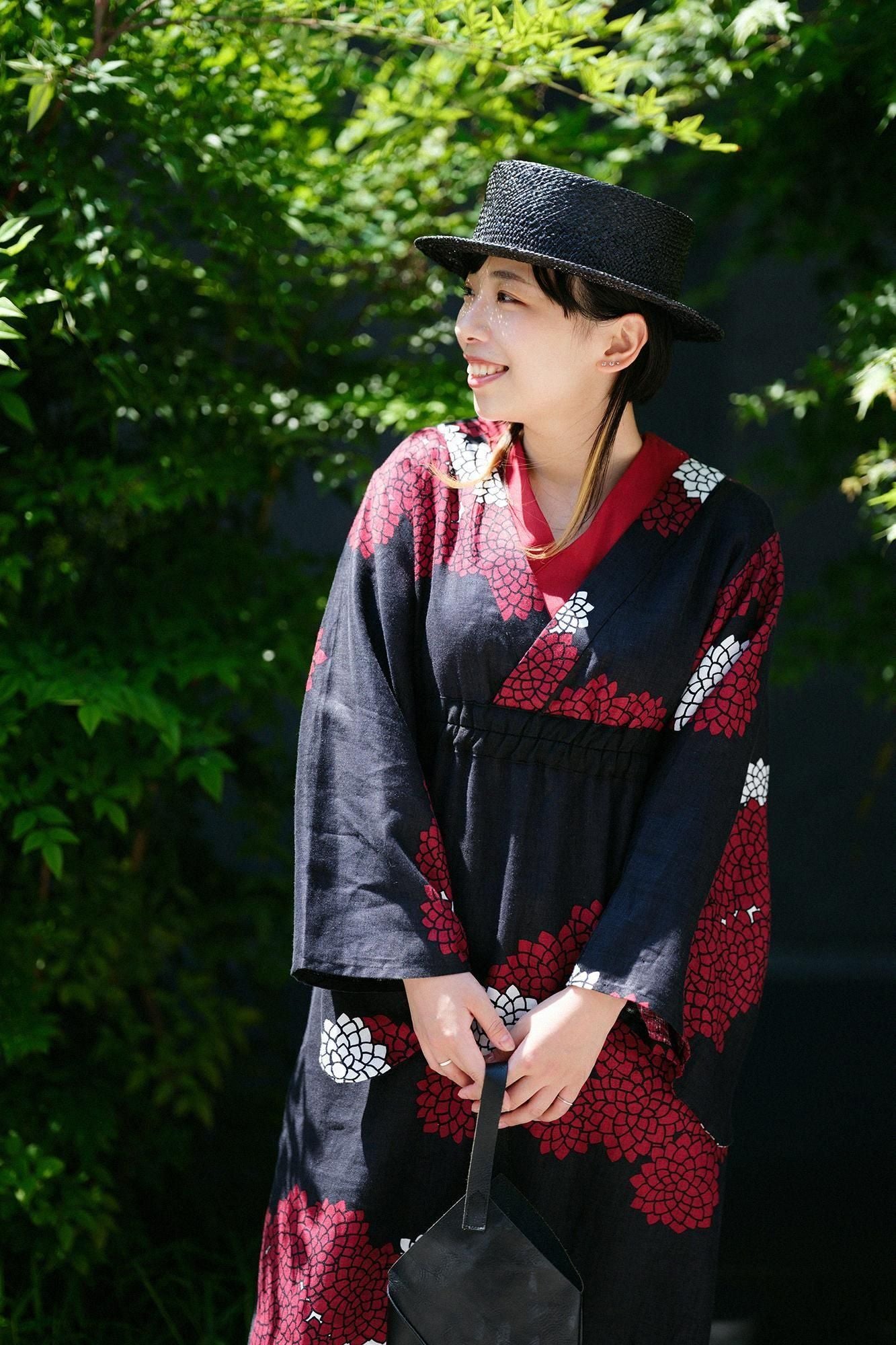 大麻Yukata新鲜 /菊花在云中