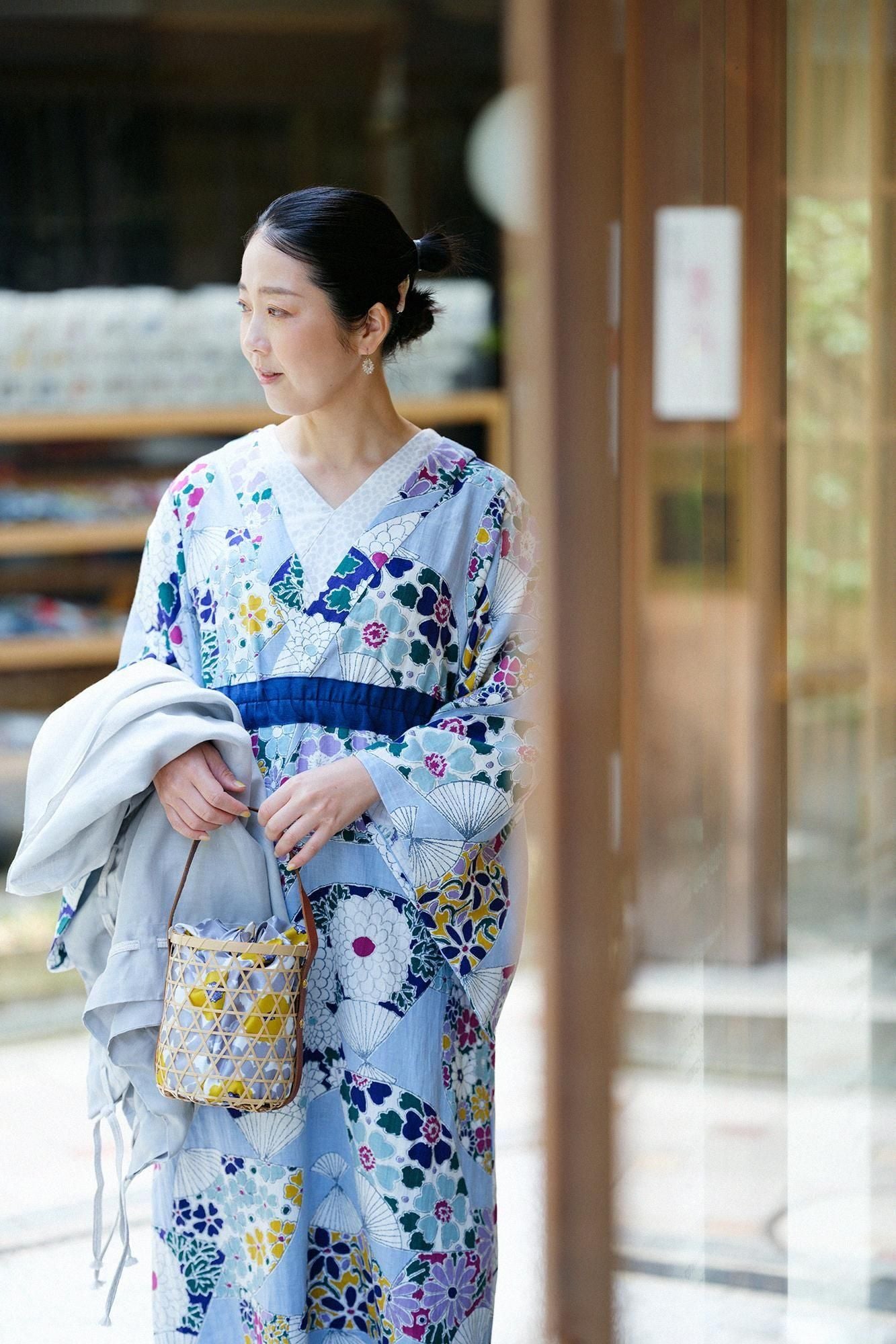 大麻,新鲜的Yukatamita/fan(ougi)ashanada