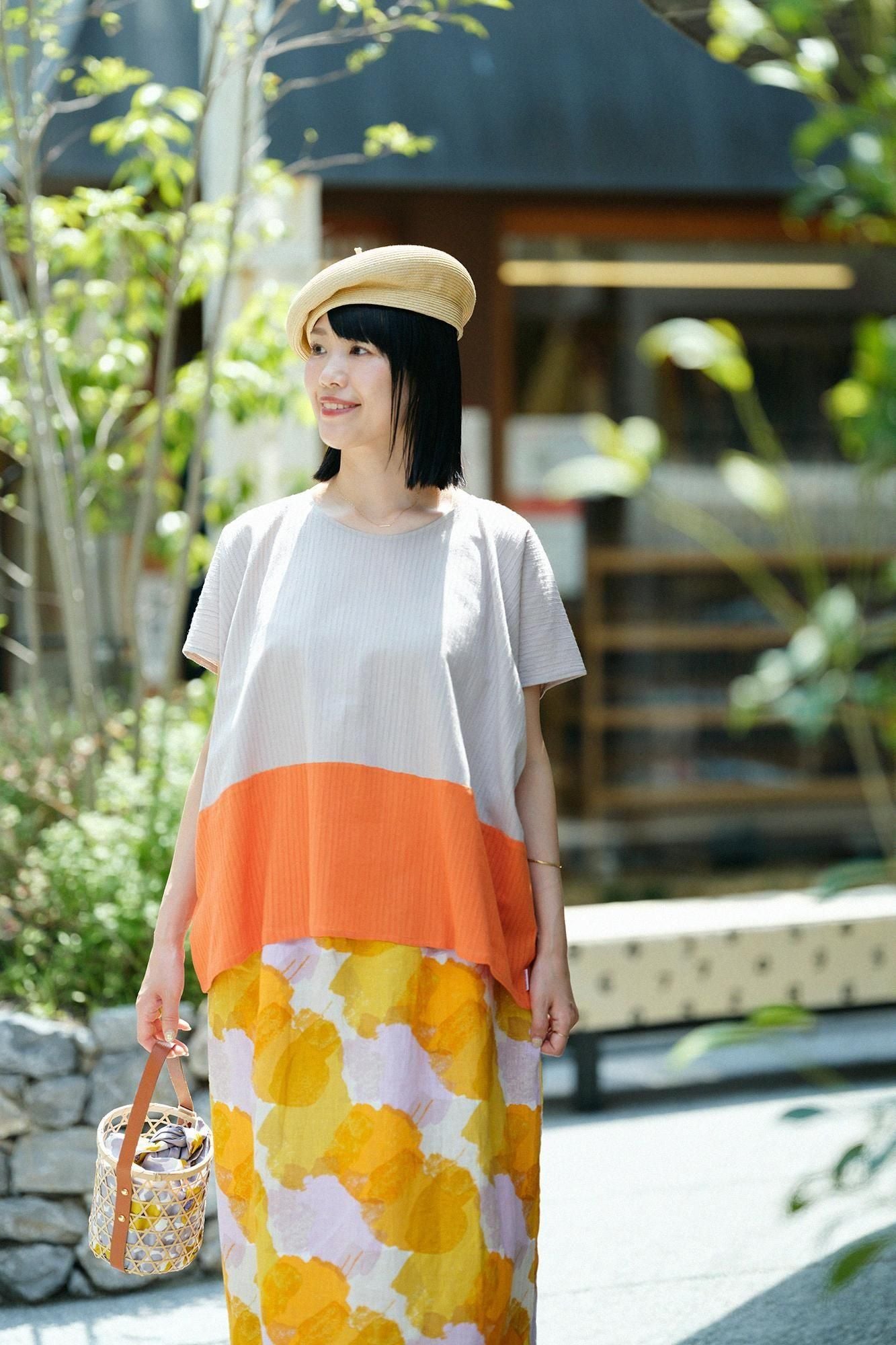 타카시마치지미 40/20 아키하 사각형옷 Gumi/Sakura Nezu x Red Orange