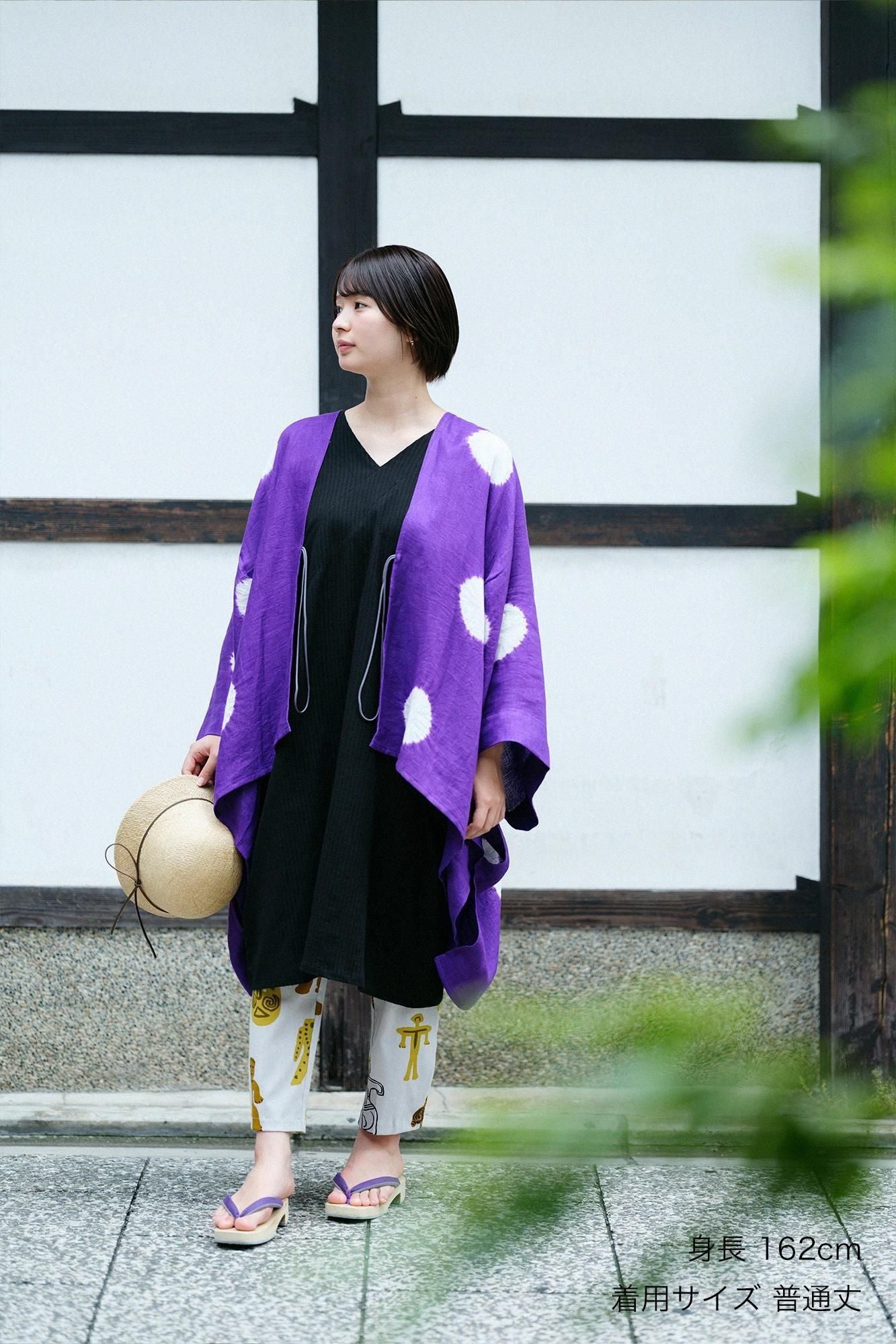 高島縮棉 40/40 細腿褲/土偶