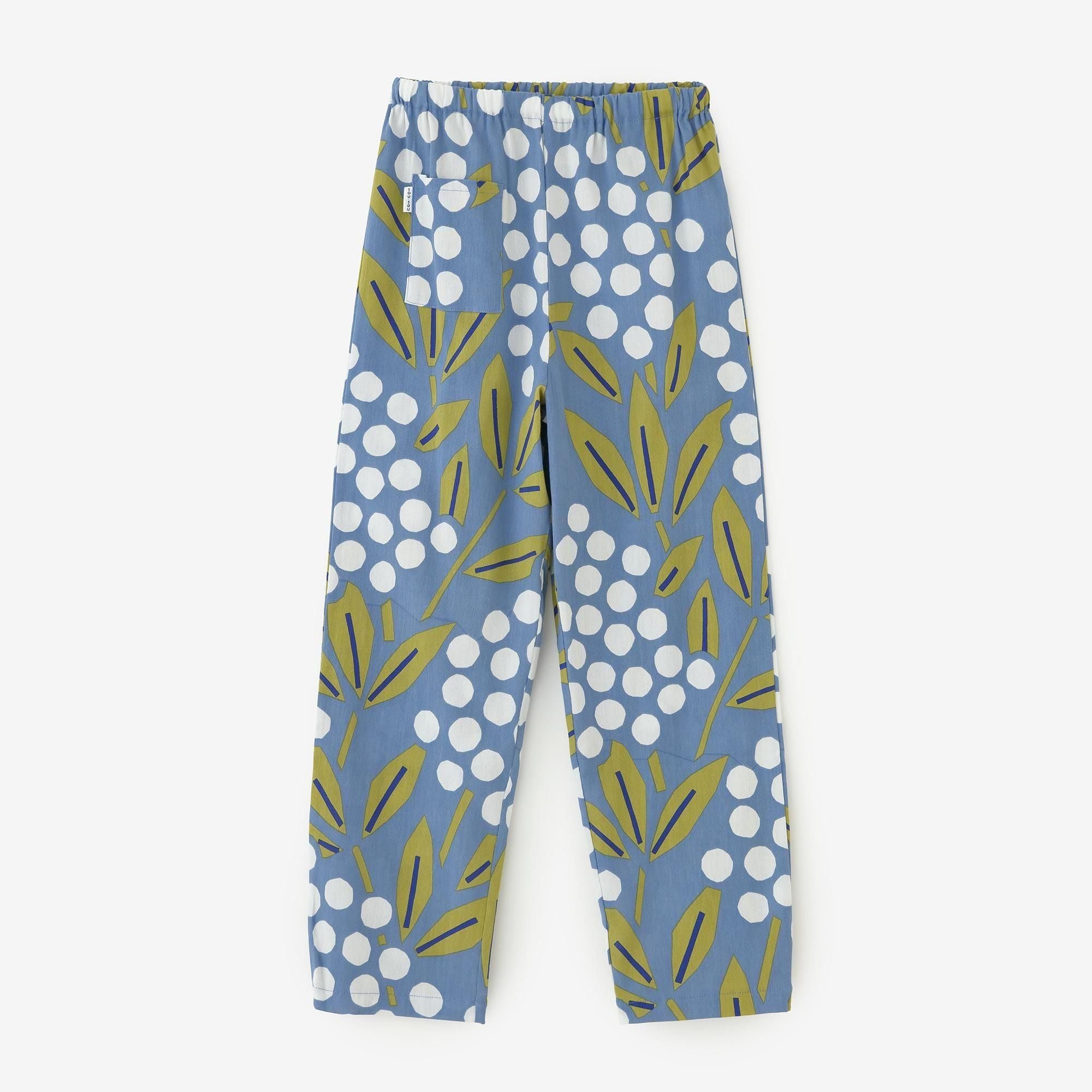 Chizimi Cotton 40/40 Skinny Pants / Nandina Bamboo