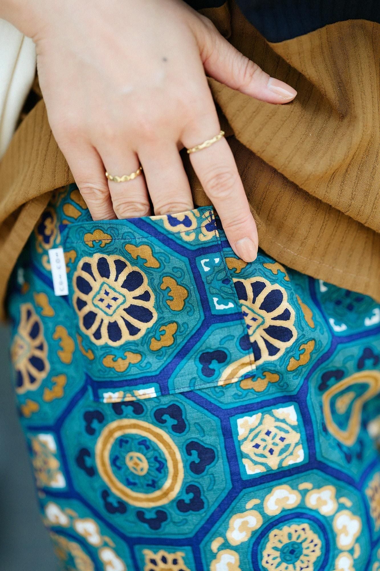 Chanvre, large, monpe / glorieux, vert vert