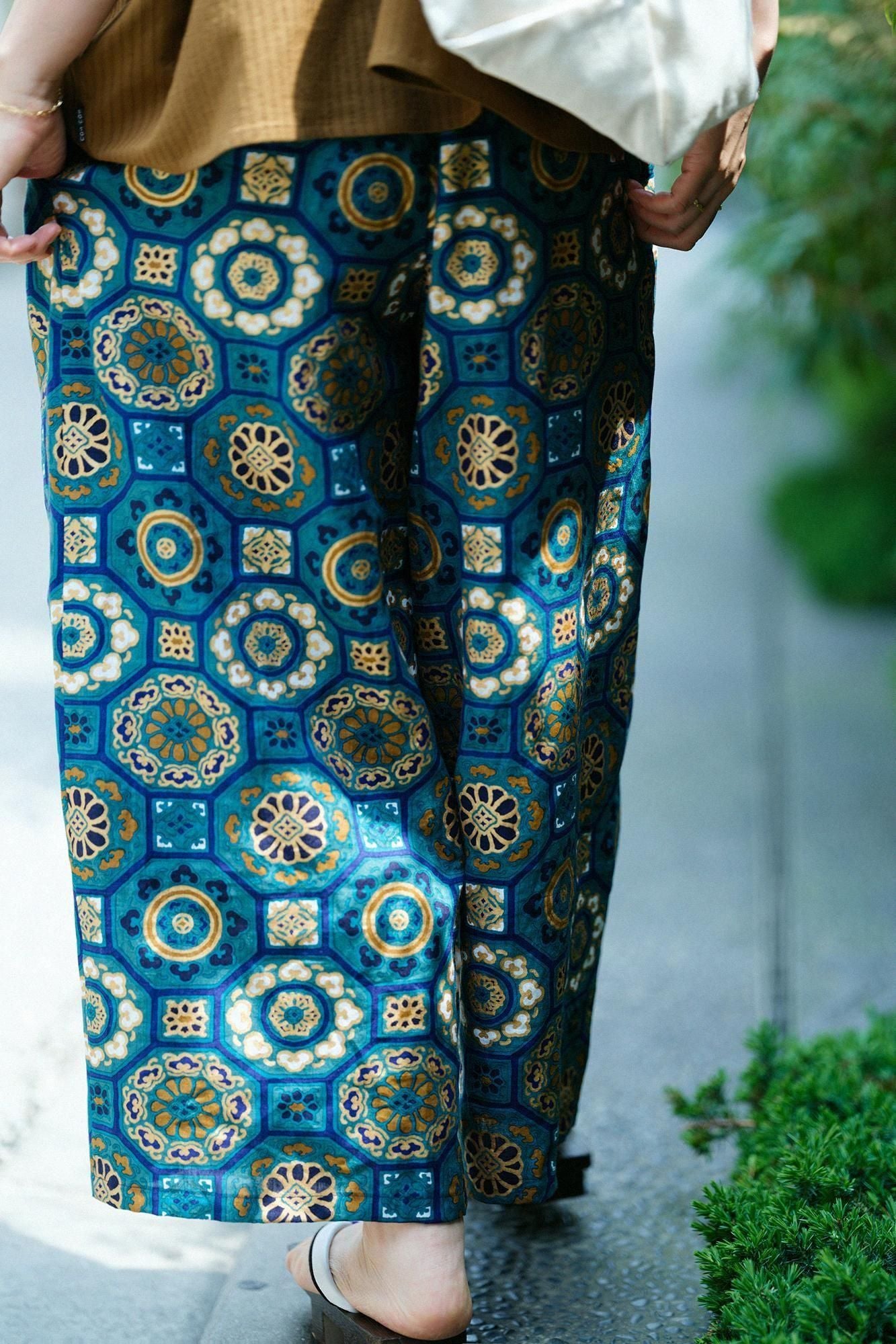 Chanvre, large, monpe / glorieux, vert vert