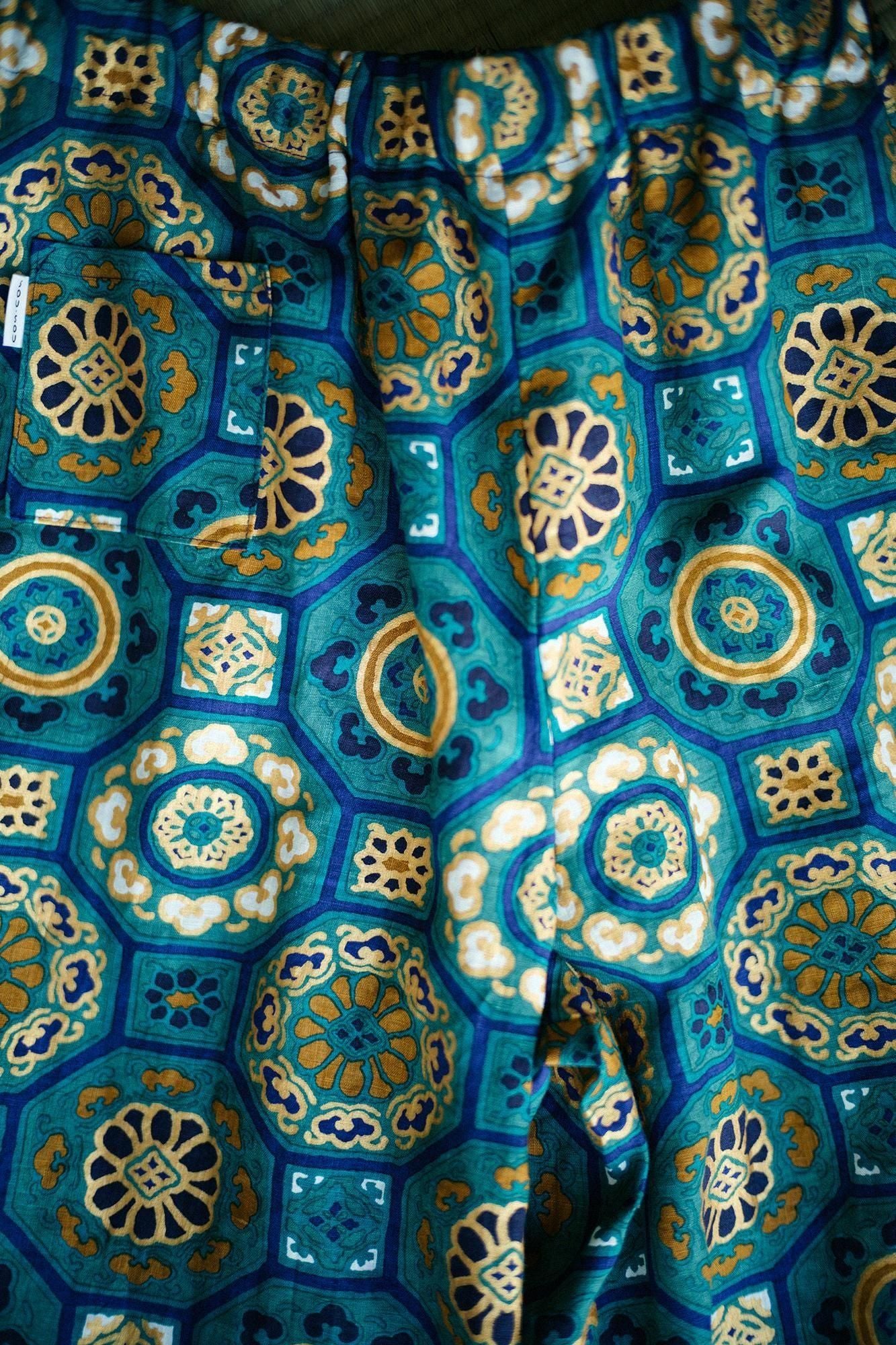 Chanvre, large, monpe / glorieux, vert vert