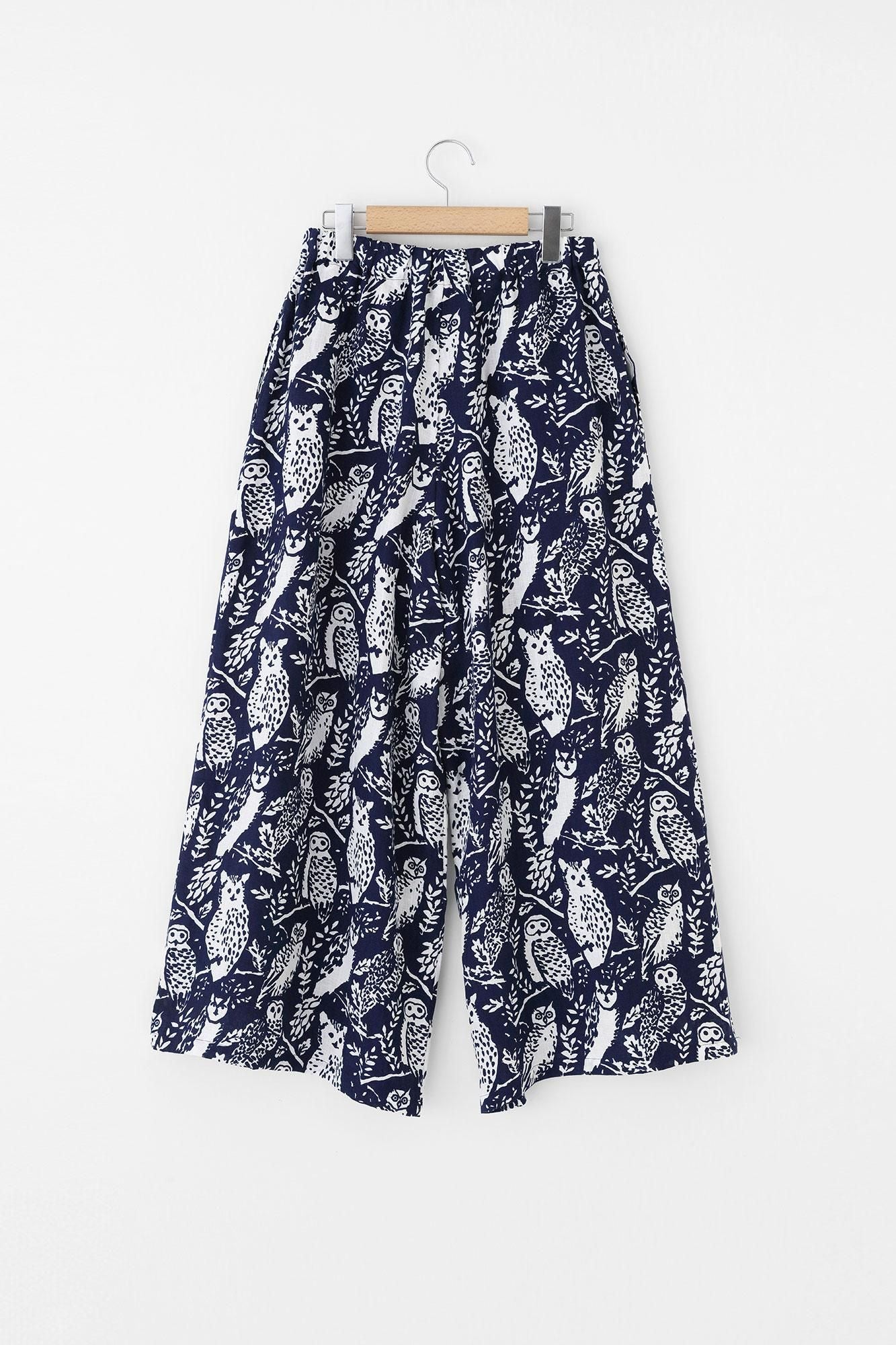 麻 闊腿褲/森林生活