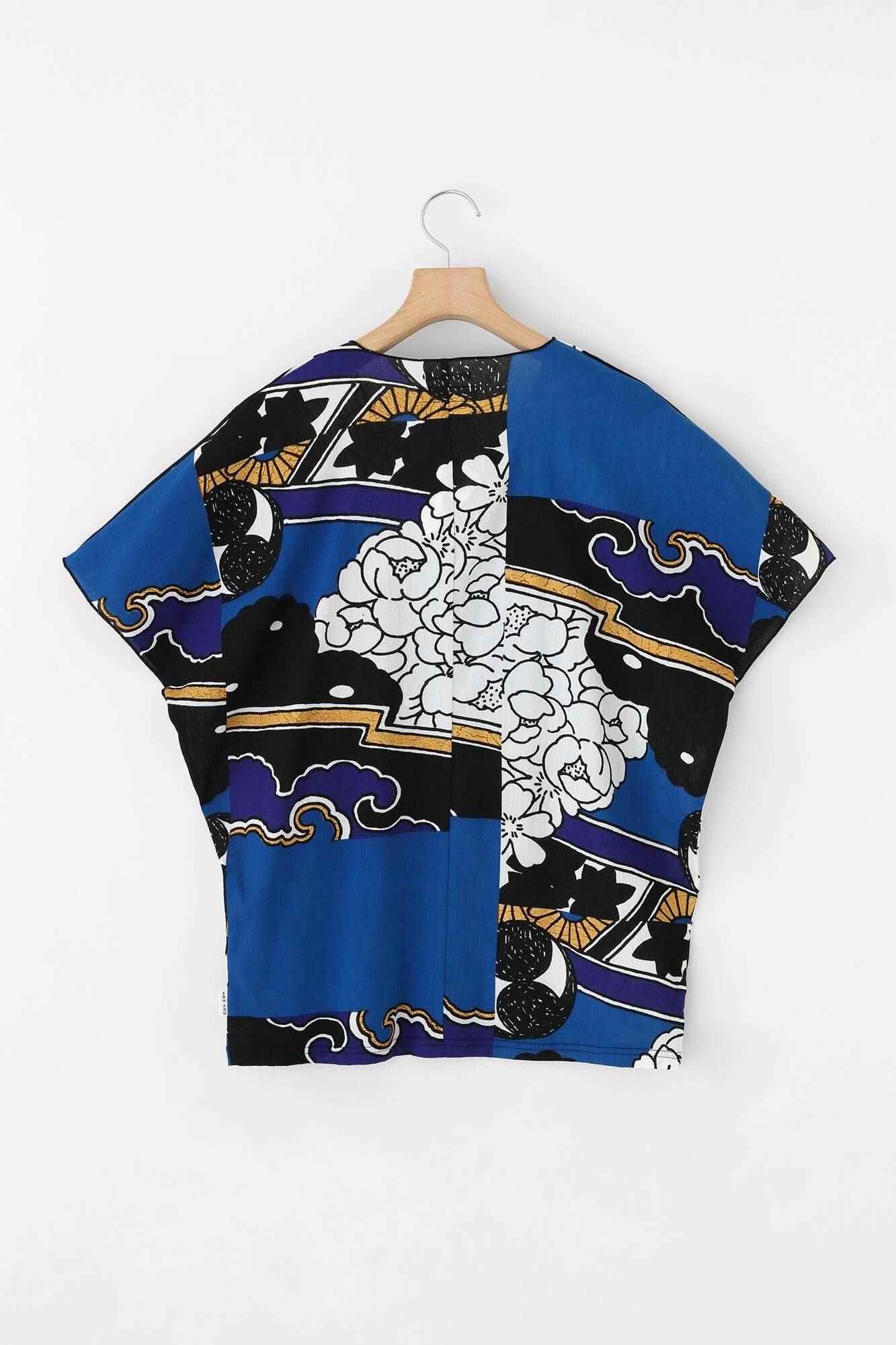 高島縮棉 40/40 短袖上衣/傾奇