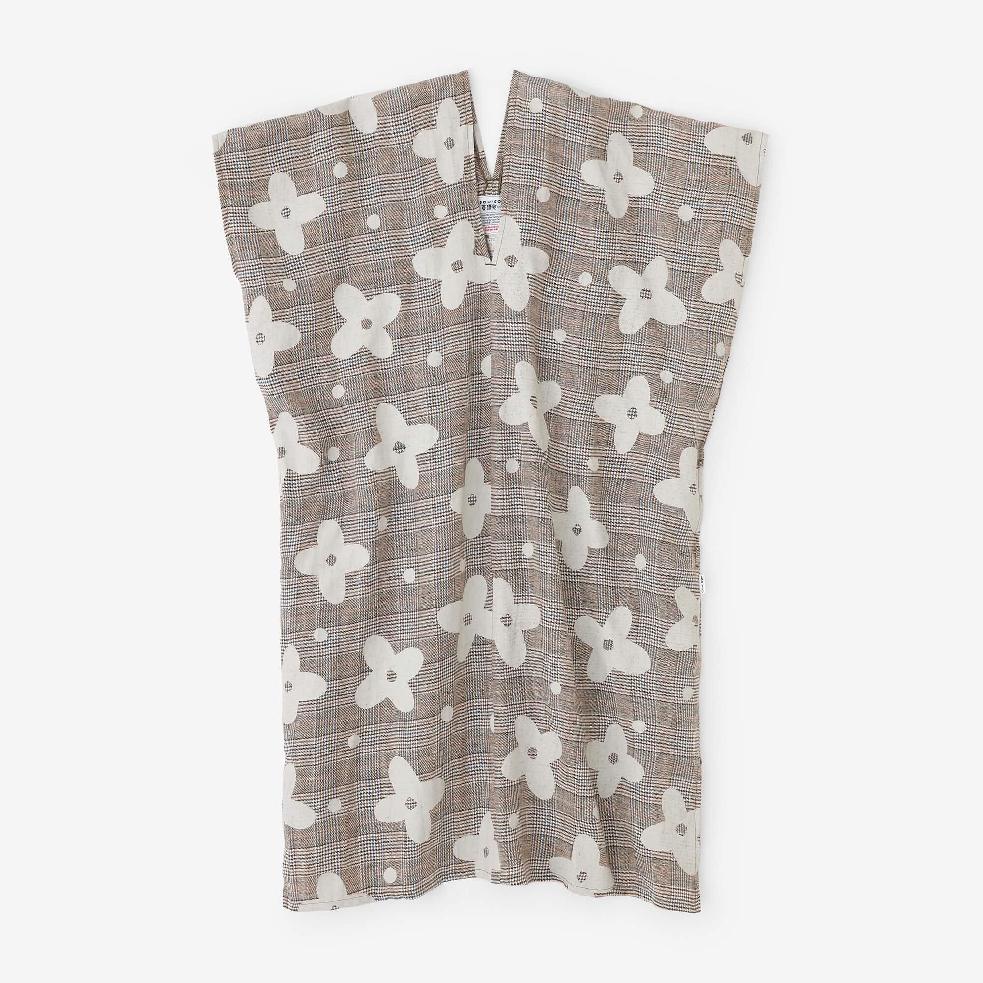 麻 格子織（こうしおり） 長方形衣（ちょうほうけい） 二つ身