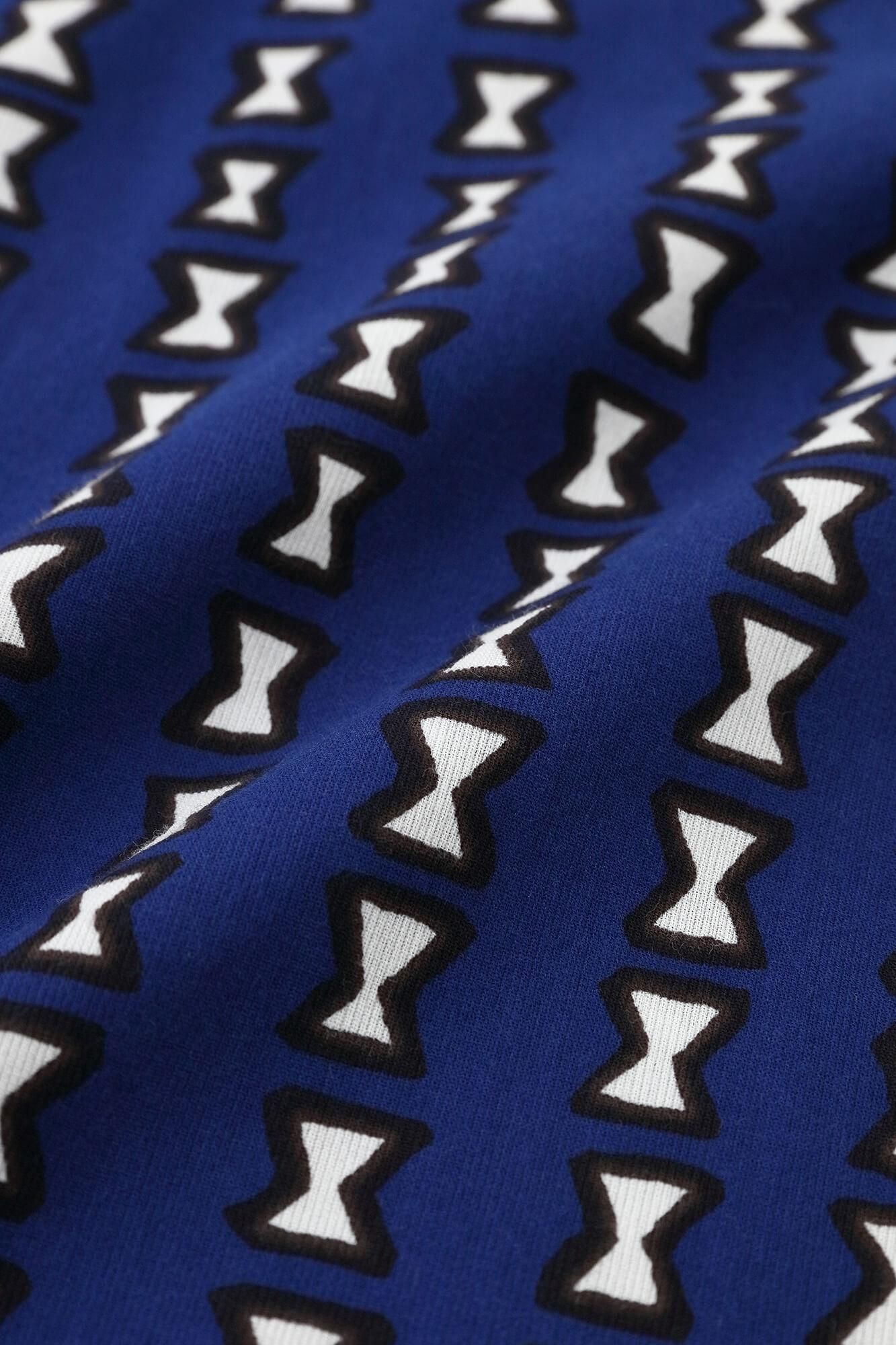 高島縮棉 40/40 V領上衣/榫卯