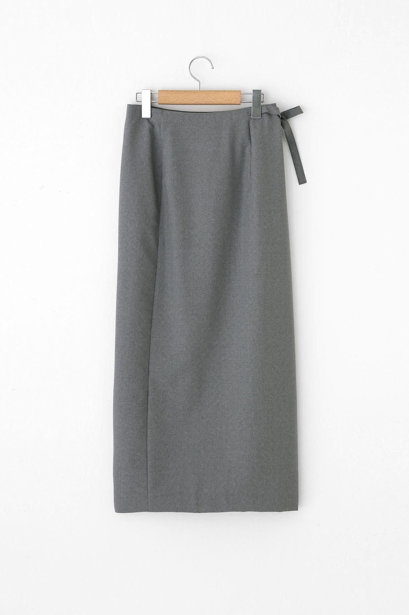 梳毛裹裙/紫灰色