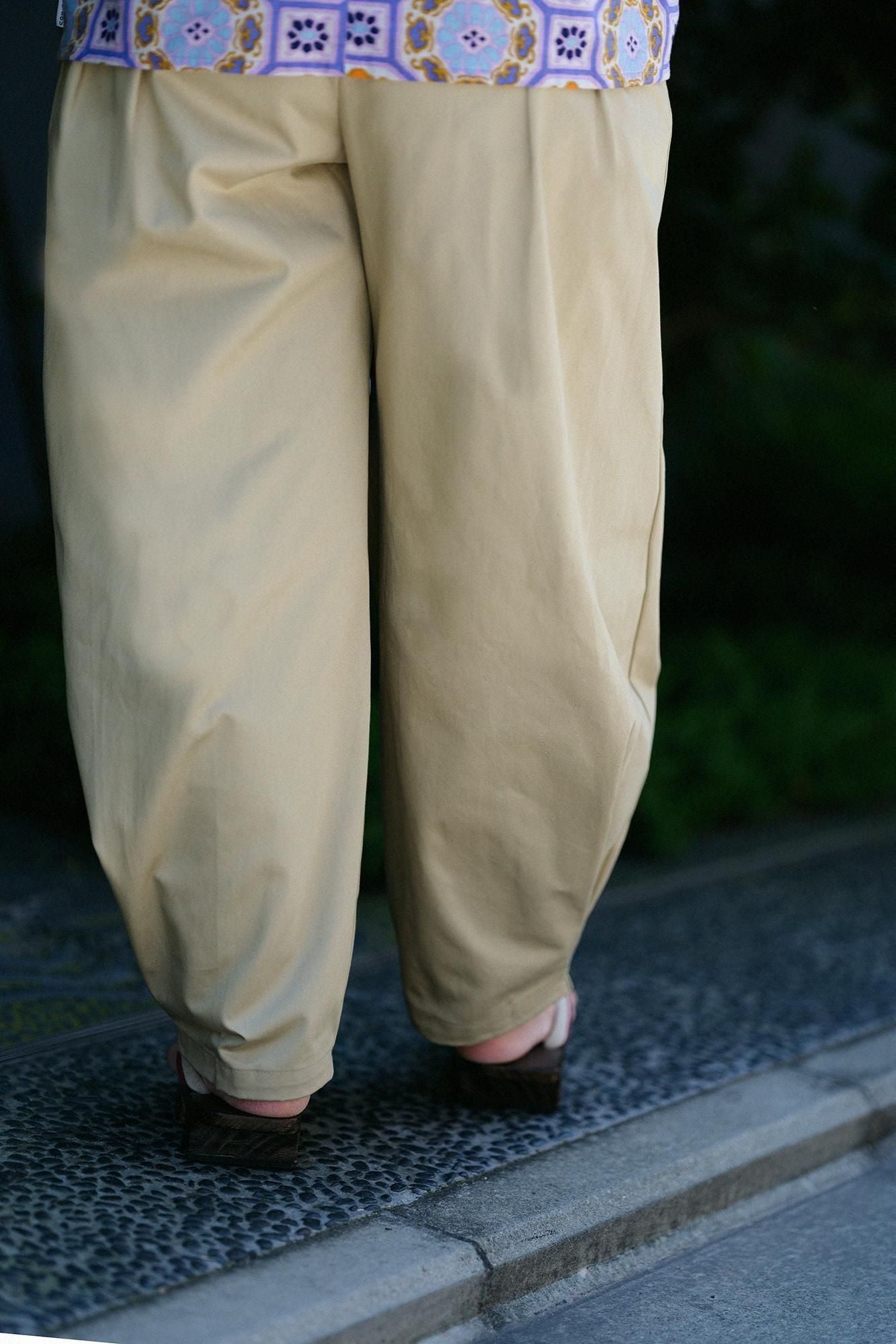 Hochdichtes Twillgewebe (Ninohida) Monpe Bud/Hashibamiiro