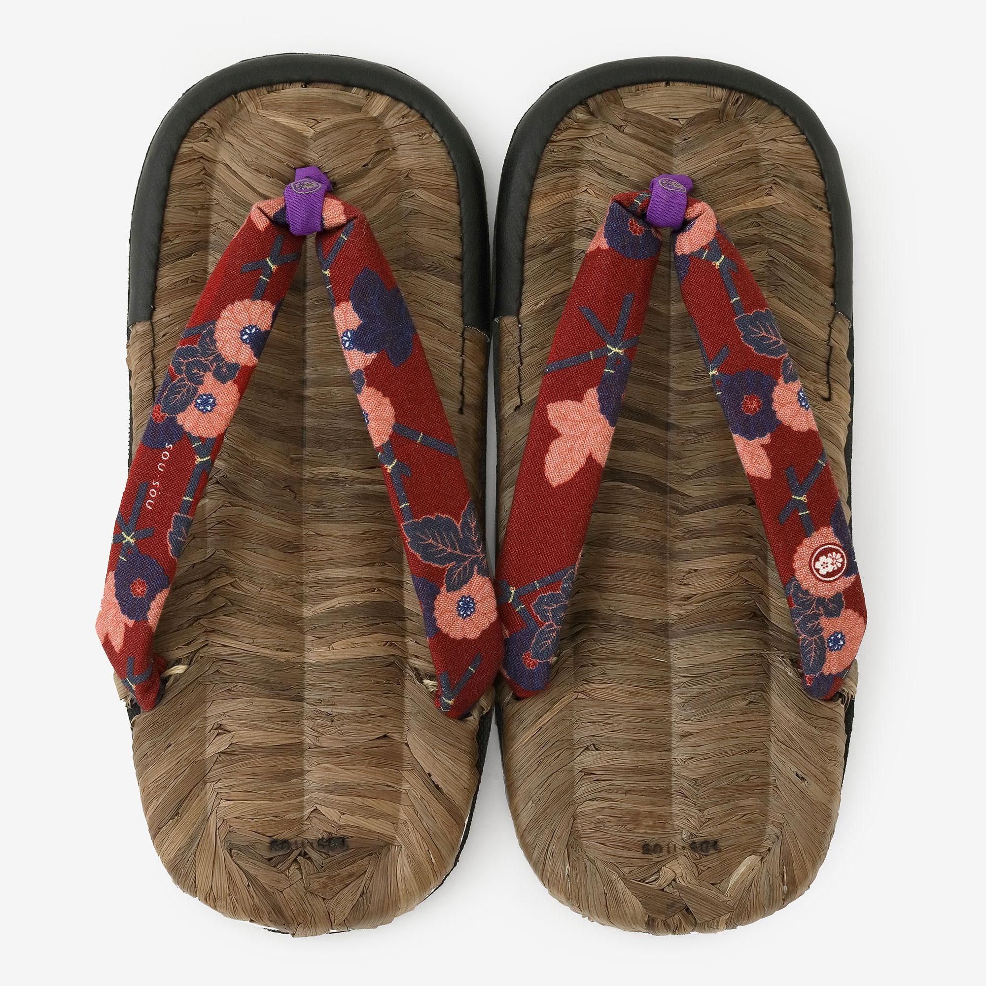 草履あさぶら 烏表/籬菊模様(まがきぎくもよう) 写し(うつし)