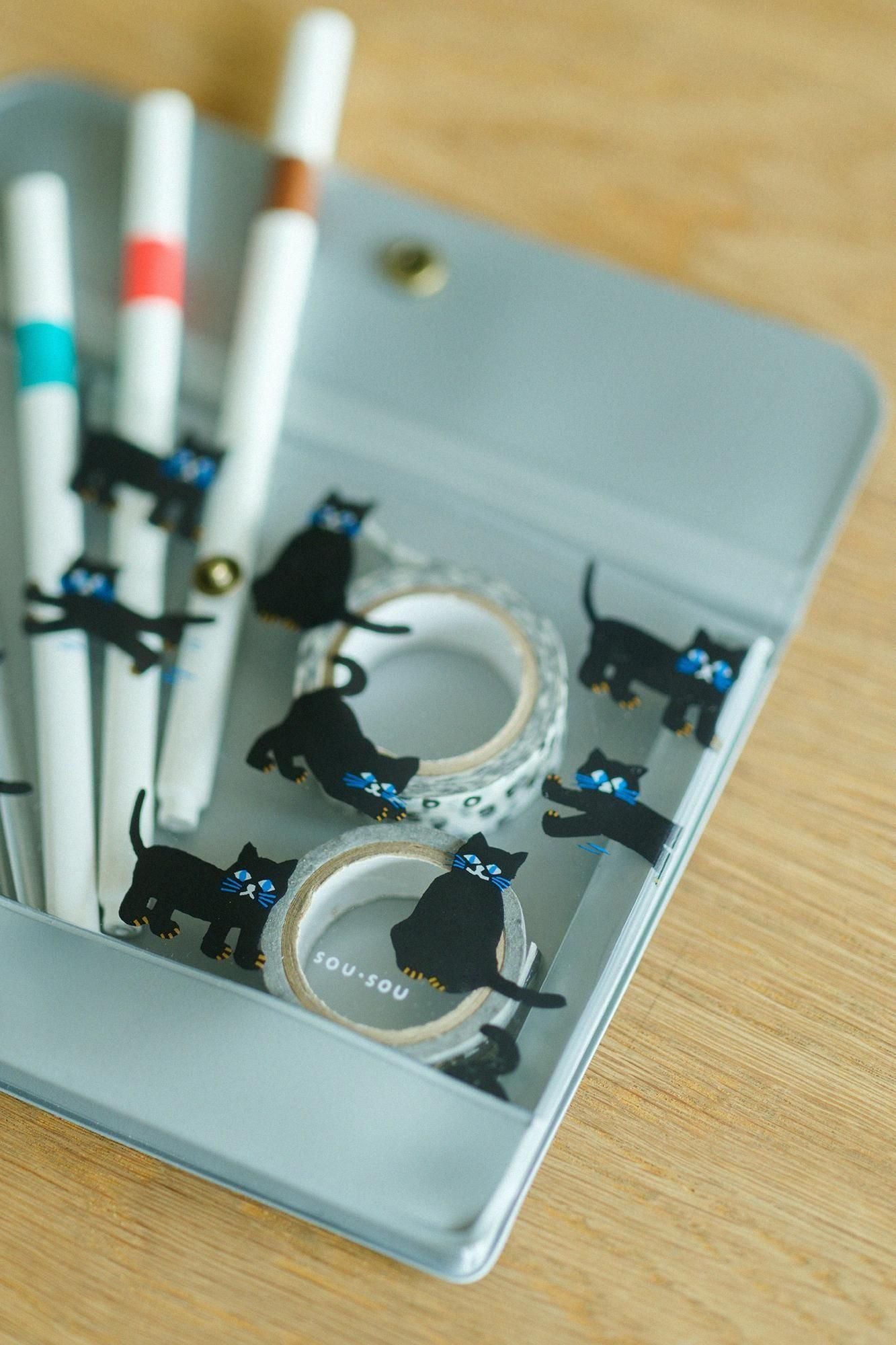 SOU・SOU × PHP Institute PVC Pouch / Cat