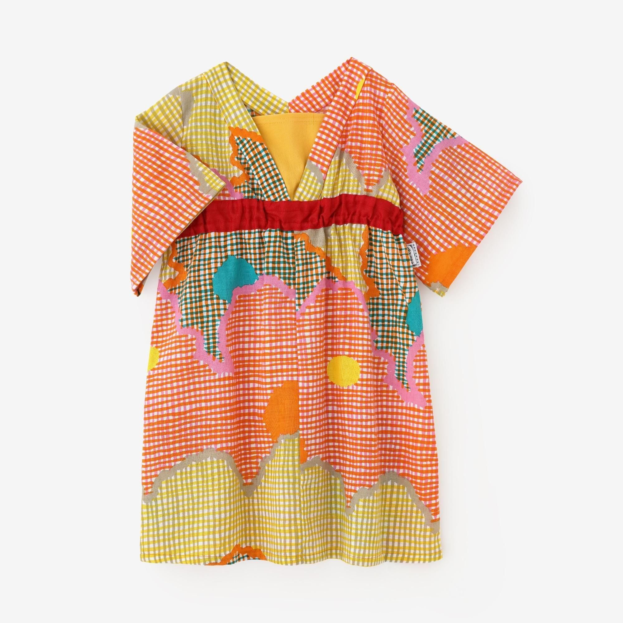 ●伊勢木棉浴衣形洋裝/彩彩