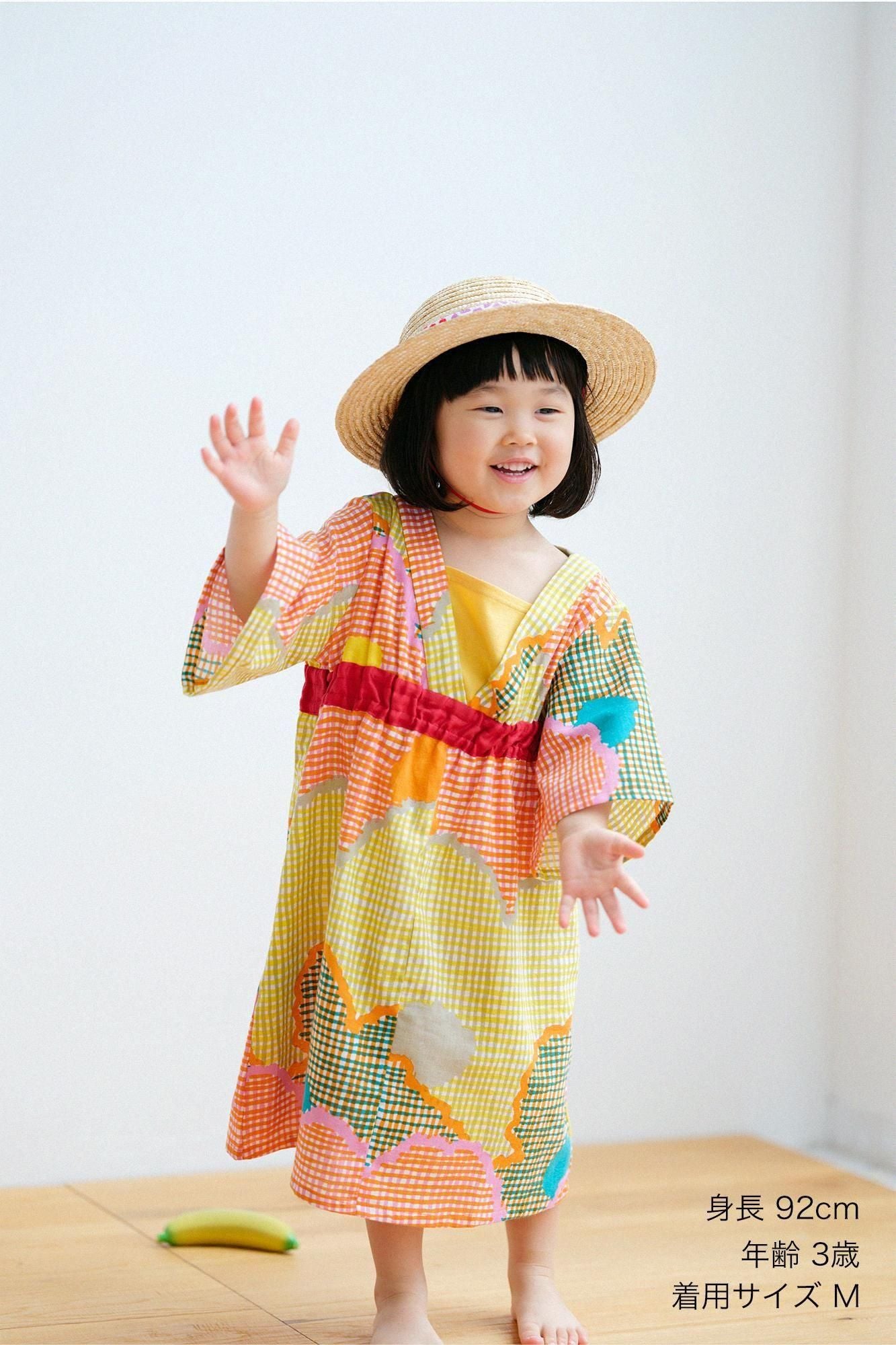 ●伊勢木棉浴衣形洋裝/彩彩