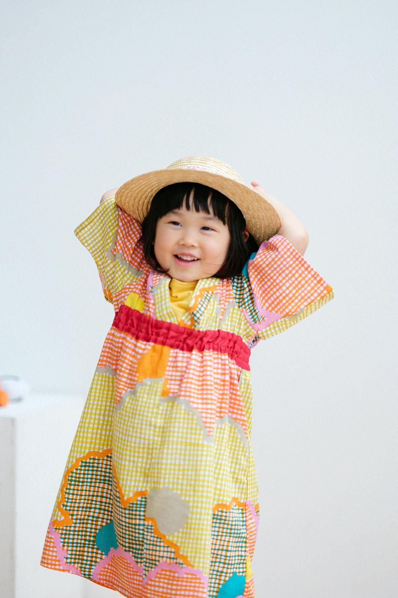 ●伊勢木棉浴衣形洋裝/彩彩