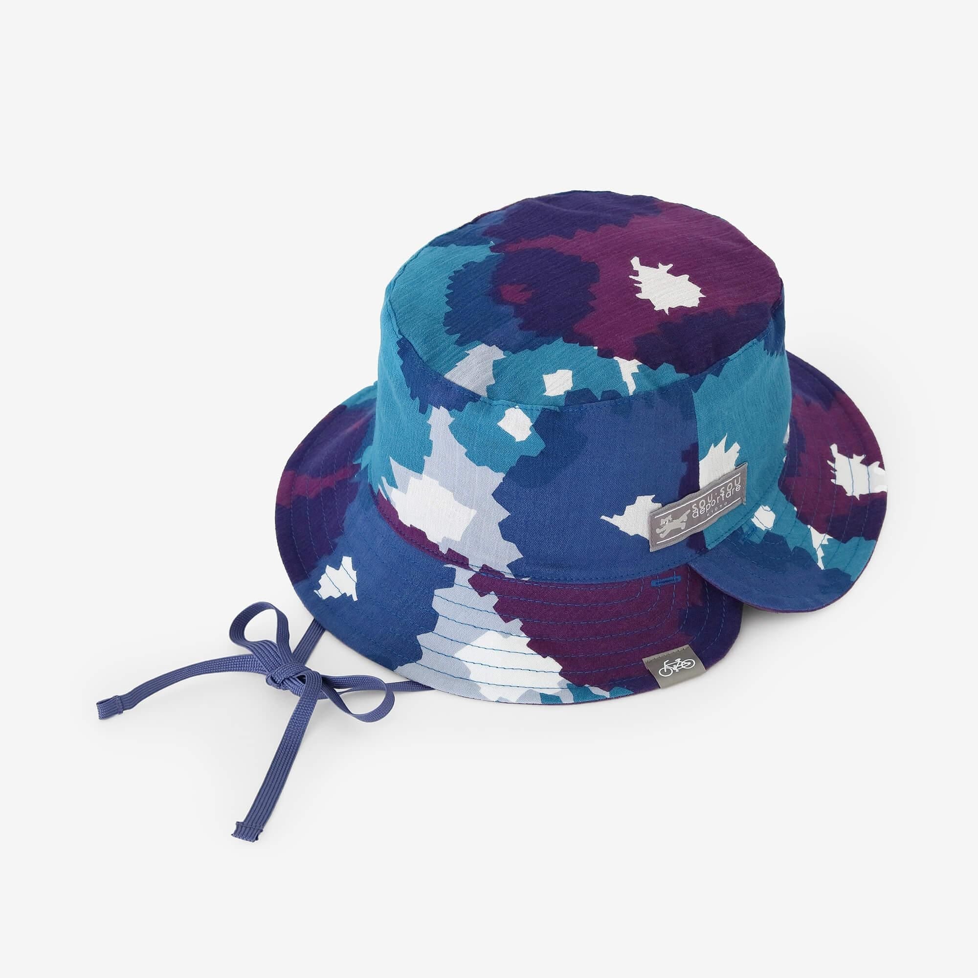 Chizimi Cotton 20/20 Reversible BIKE HAT / Full Bloom