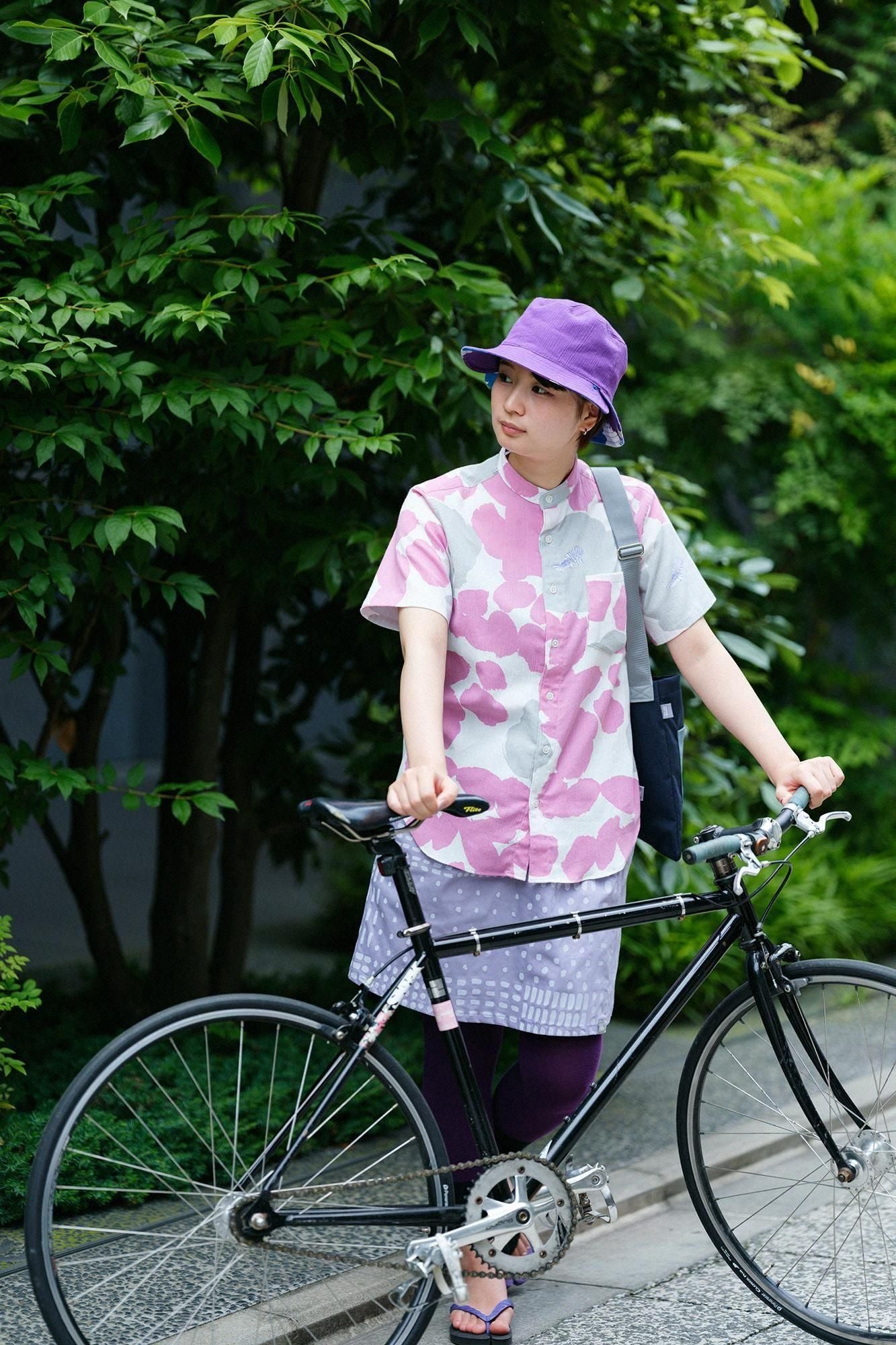 Chizimi Cotton 20/20 Reversible BIKE HAT / Full Bloom