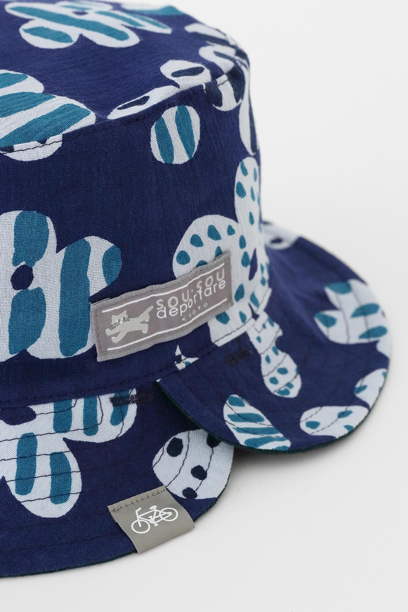 高島縮棉 20/20雙面用BIKE 帽子/綻放