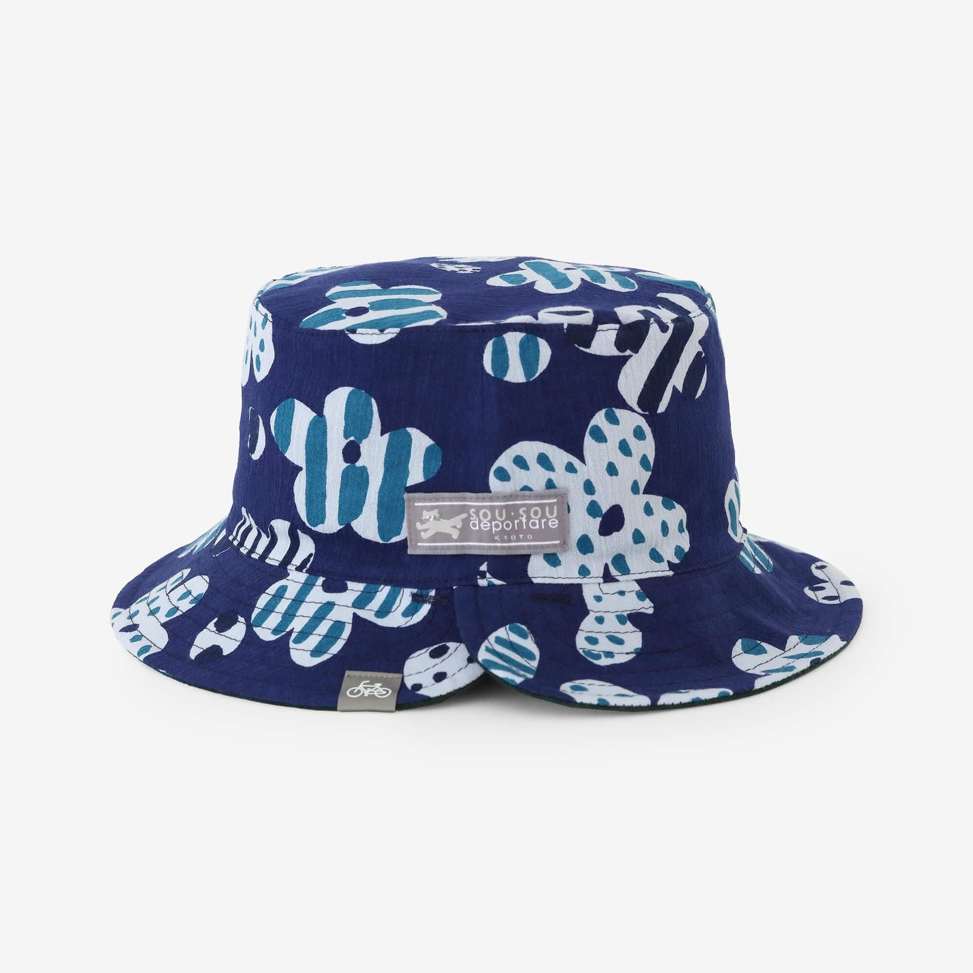 高島縮棉 20/20雙面用BIKE 帽子/綻放