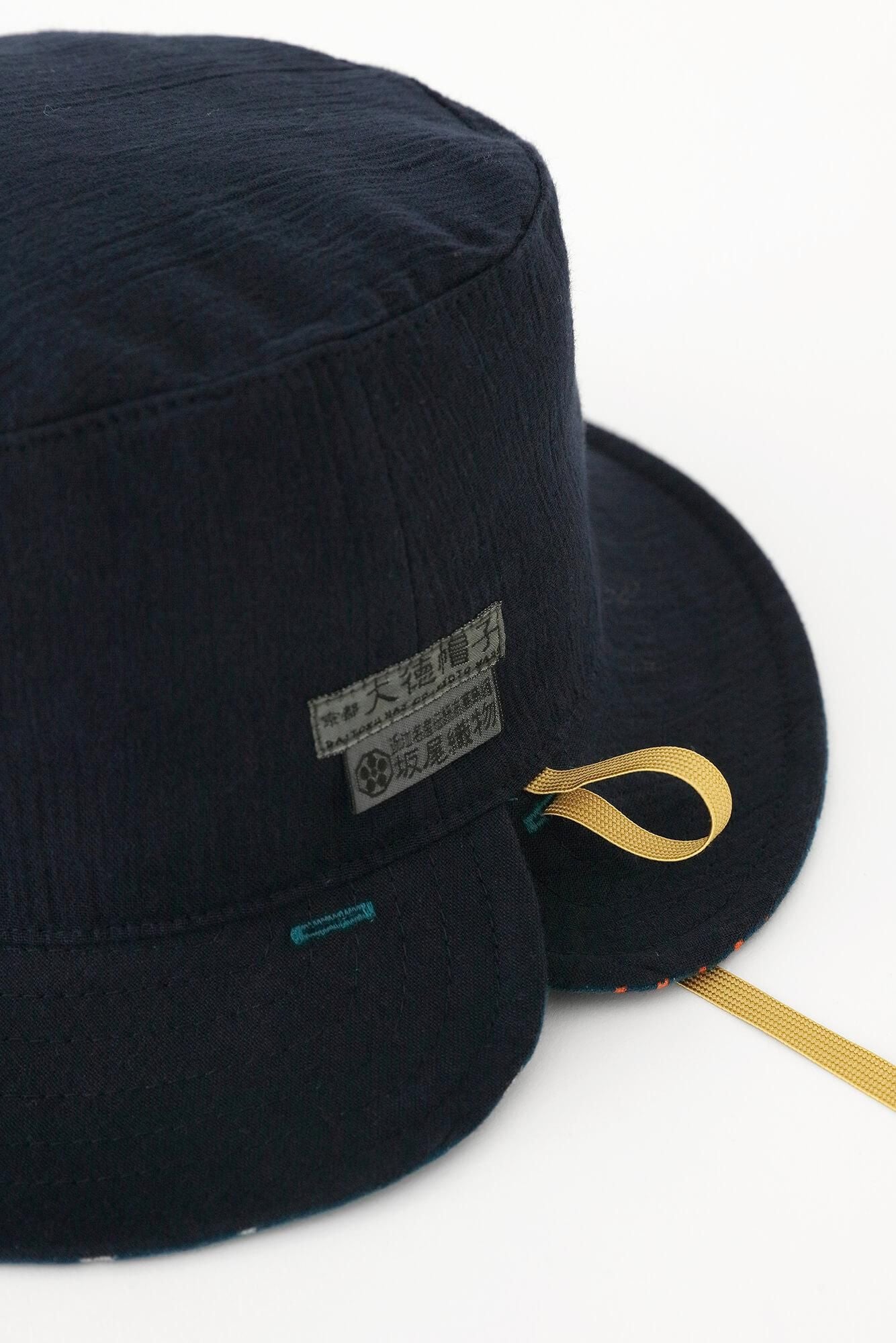 高島縮棉 20/20雙面用BIKE 帽子/冰雹條紋