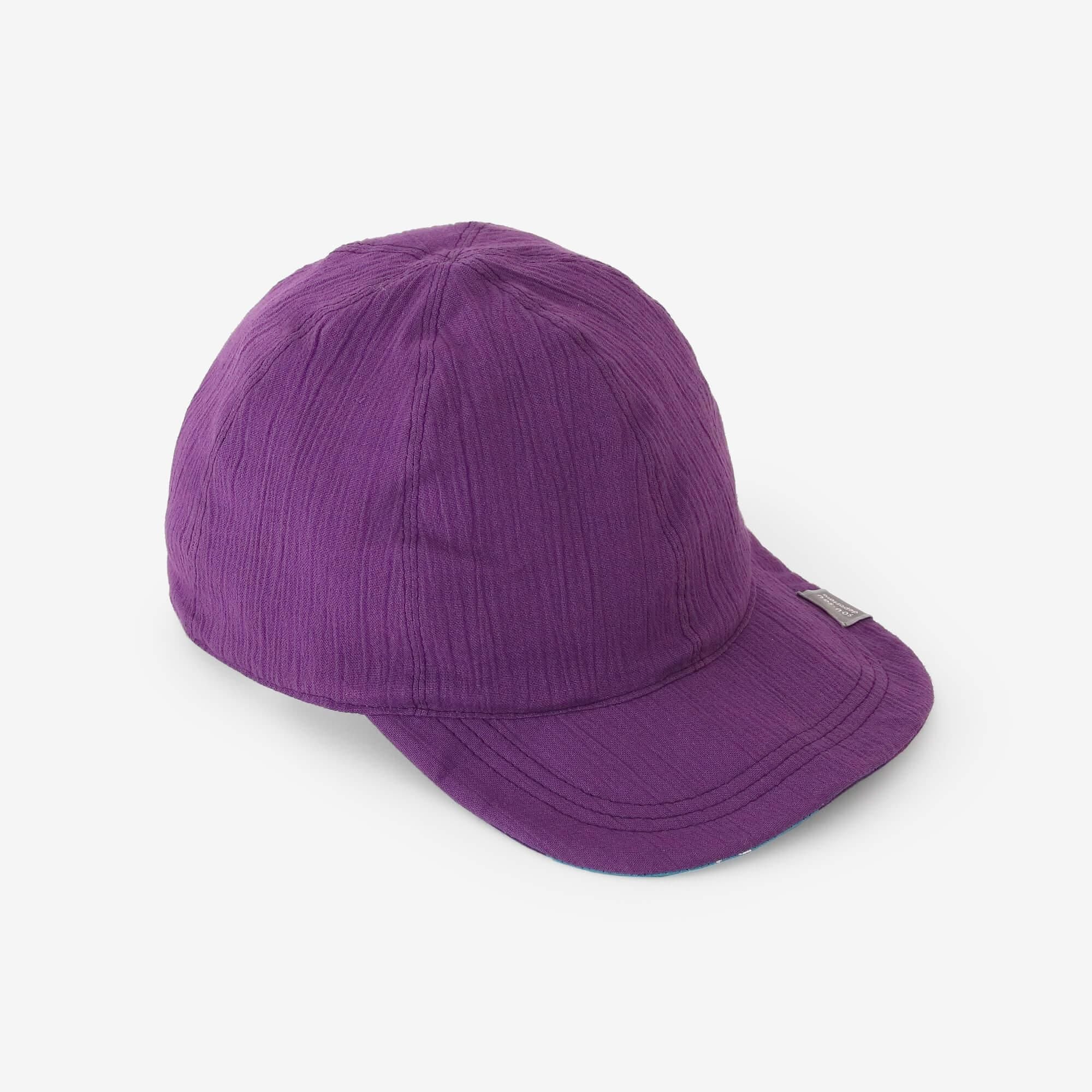 高島縮棉 20/20雙面用鴨舌帽/盛開