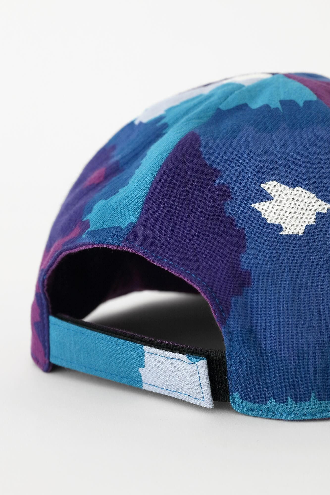 高島縮棉 20/20雙面用鴨舌帽/盛開