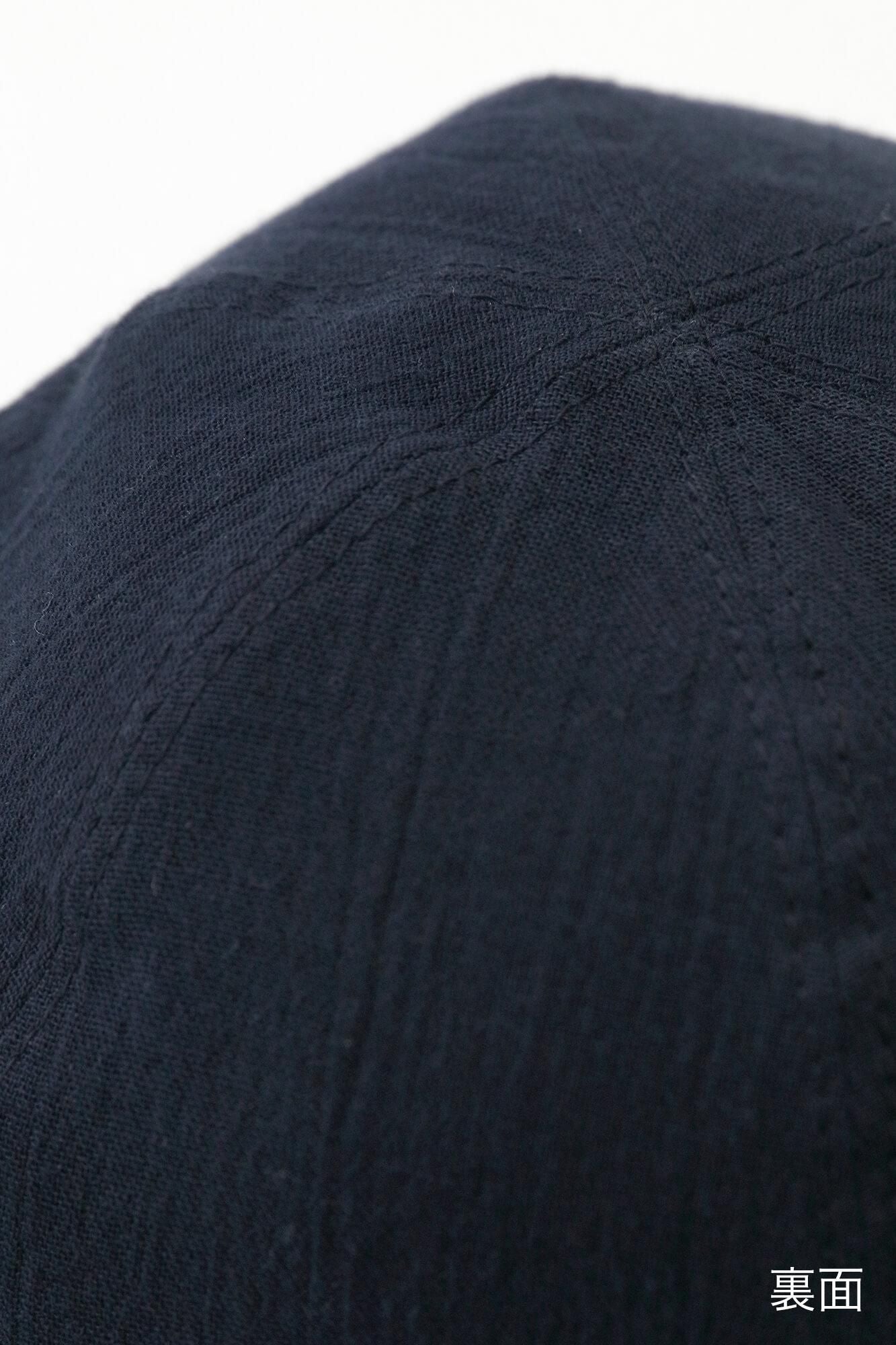 高島縮棉 20/20雙面用鴨舌帽/冰雹條紋