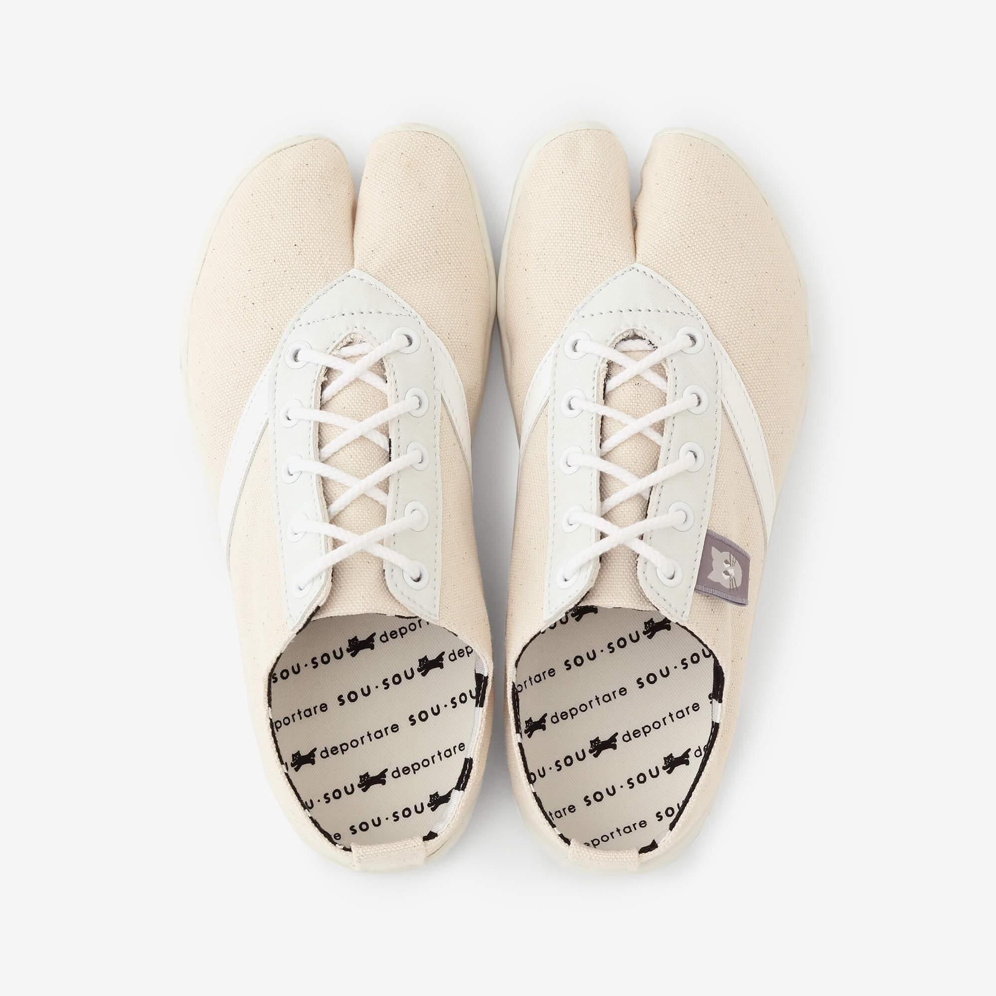 Athletic Tabi LOW Iroha-Sohle/Elfenbein