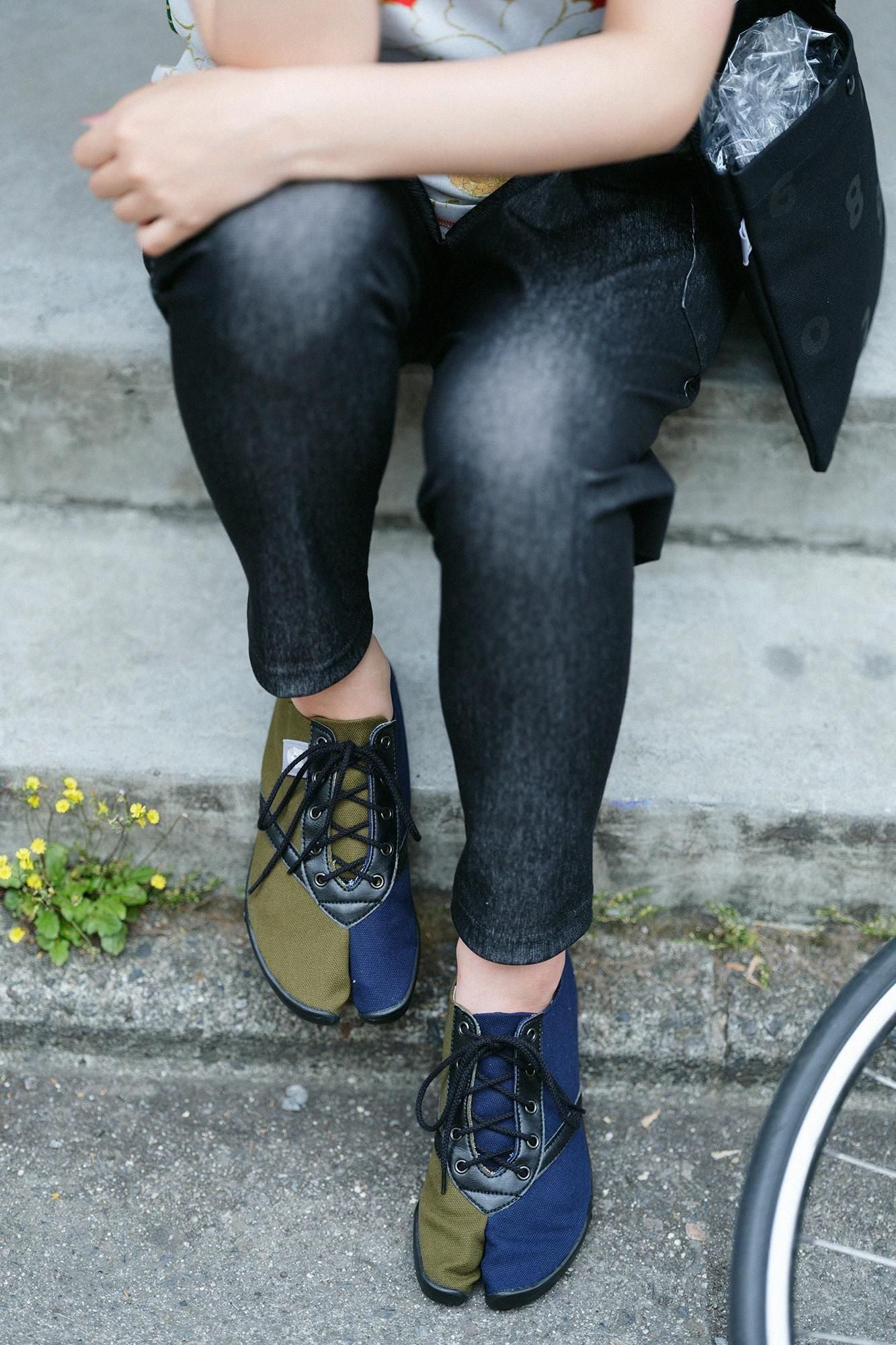 운동화 타비 낮은 이로하조쿠/카키 x 해군