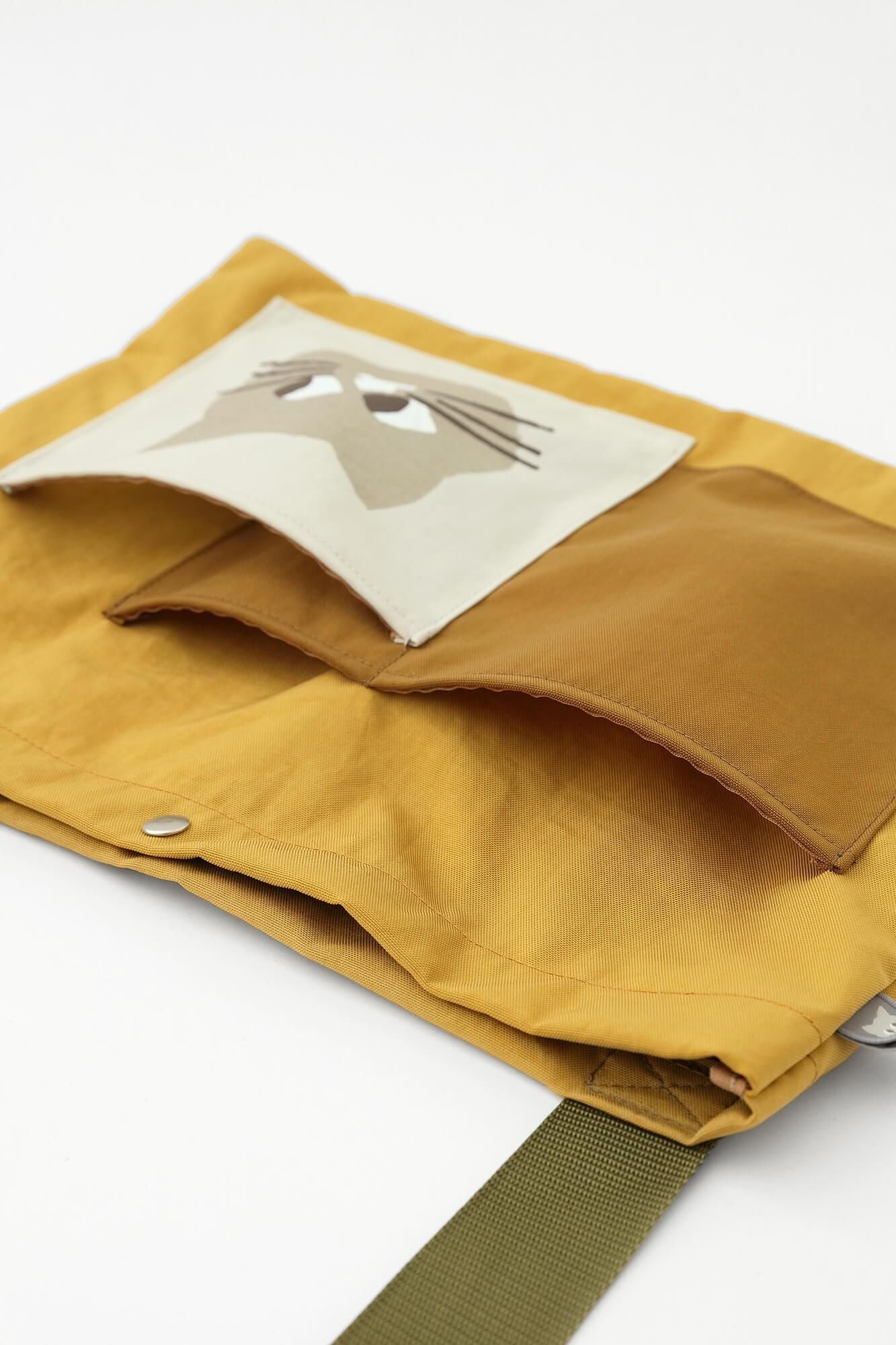 ナイロン サコッシュ/イエロー