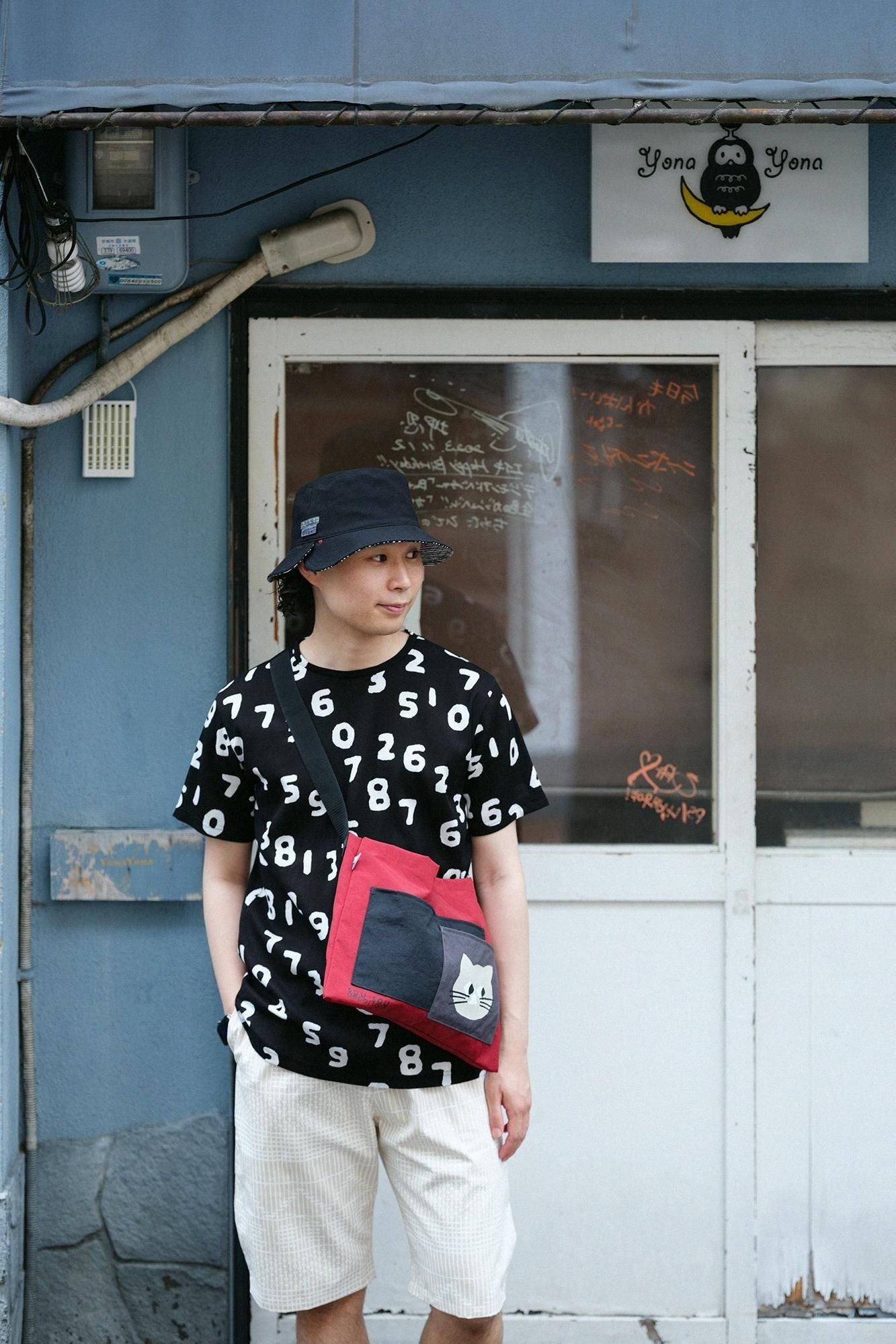 ナイロン サコッシュ/レッド