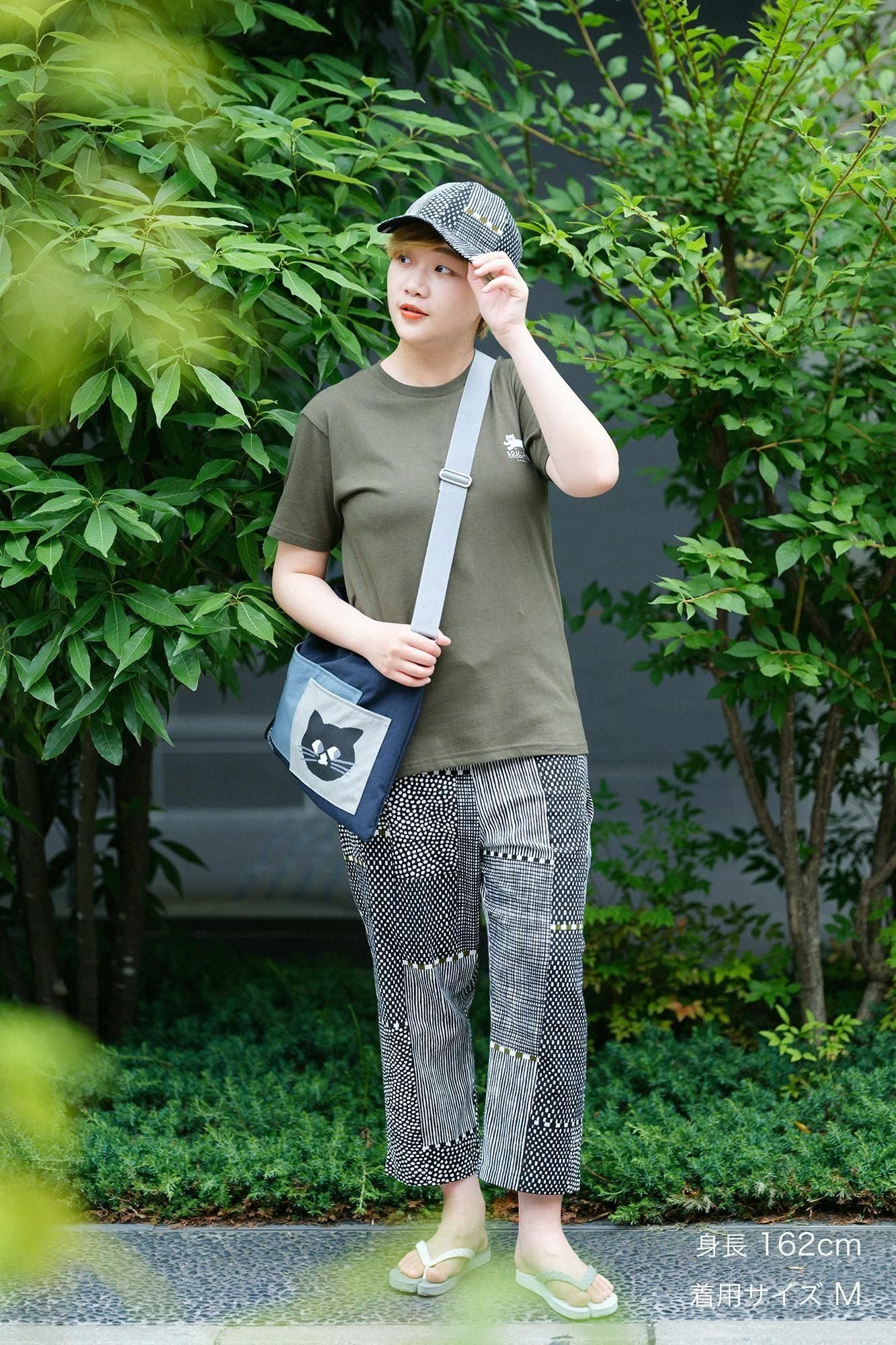 Chizimi Cotton 20/20 BIKE Steteco / Lines and Dots Ink Black