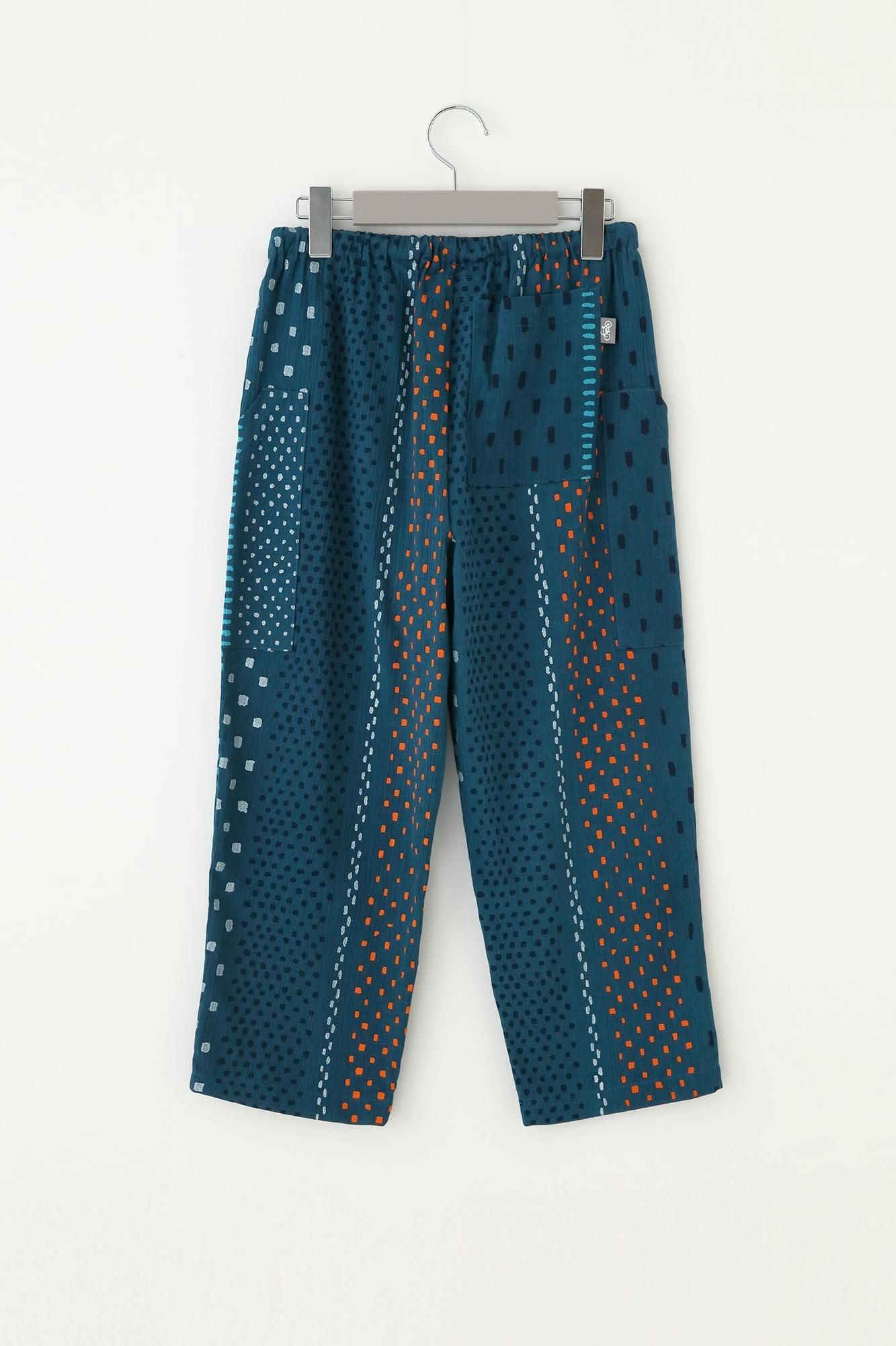 高島縮棉 20/20 BIKE 七分褲/冰雹條紋