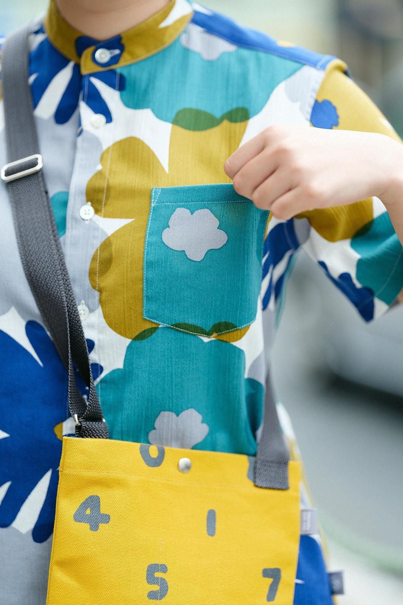 takashima chiku 20/20支架领子短袖衬衫/oorekoridori