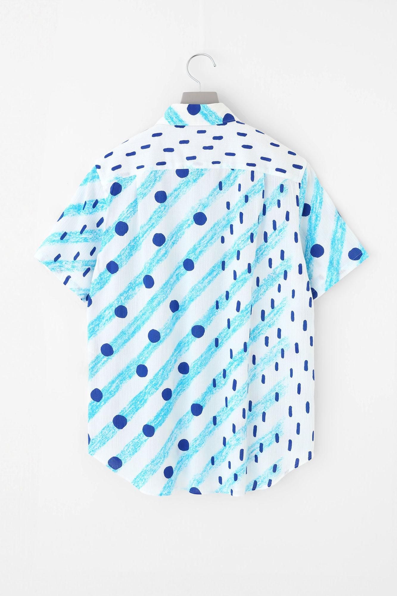 Chizimi Cotton 20/20 Short Sleeve Shirt / Raining