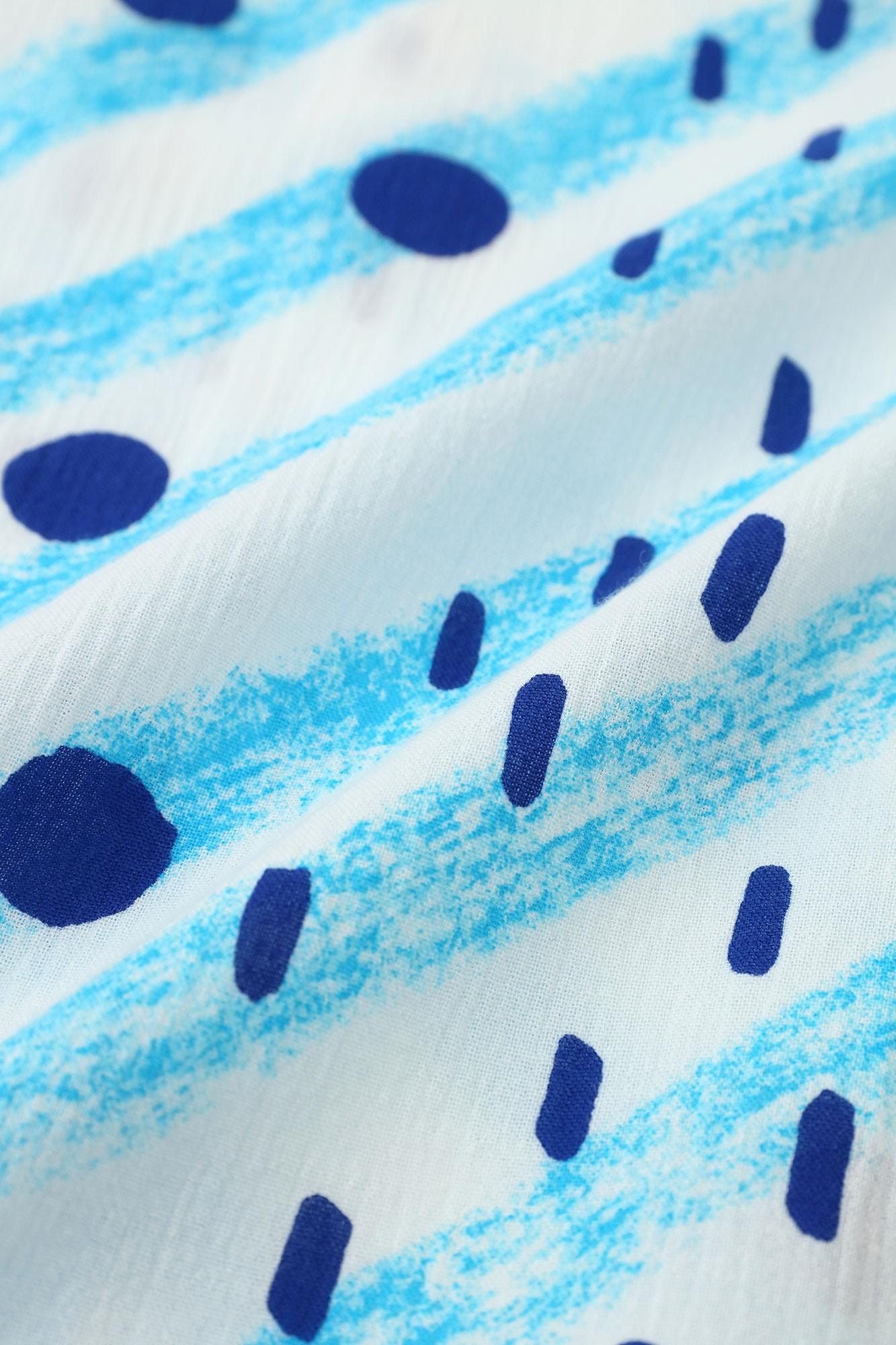 Chizimi Cotton 20/20 Short Sleeve Shirt / Raining