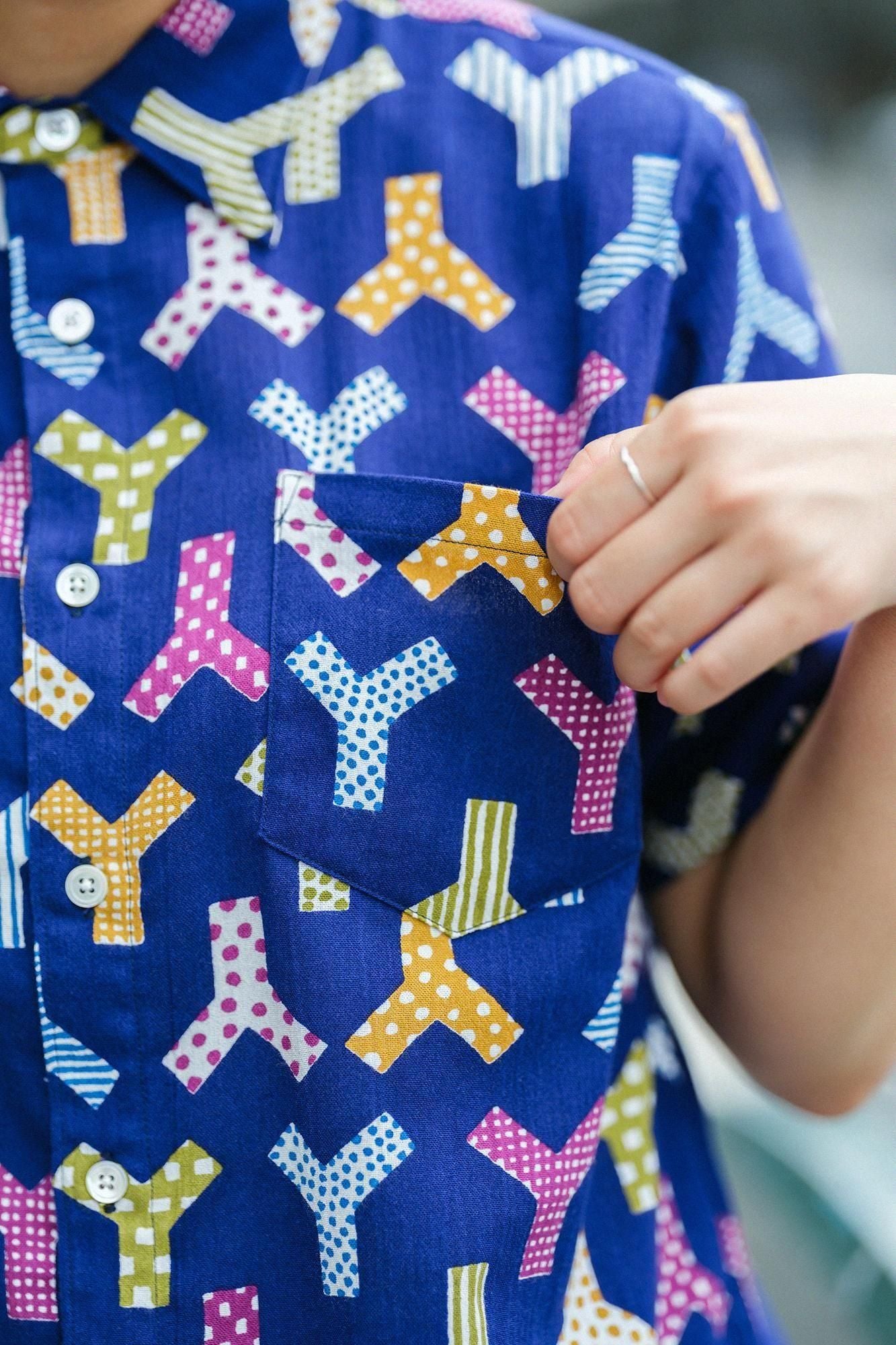 Takashima Chiku 20/20短袖衬衫/个性(hitogara)