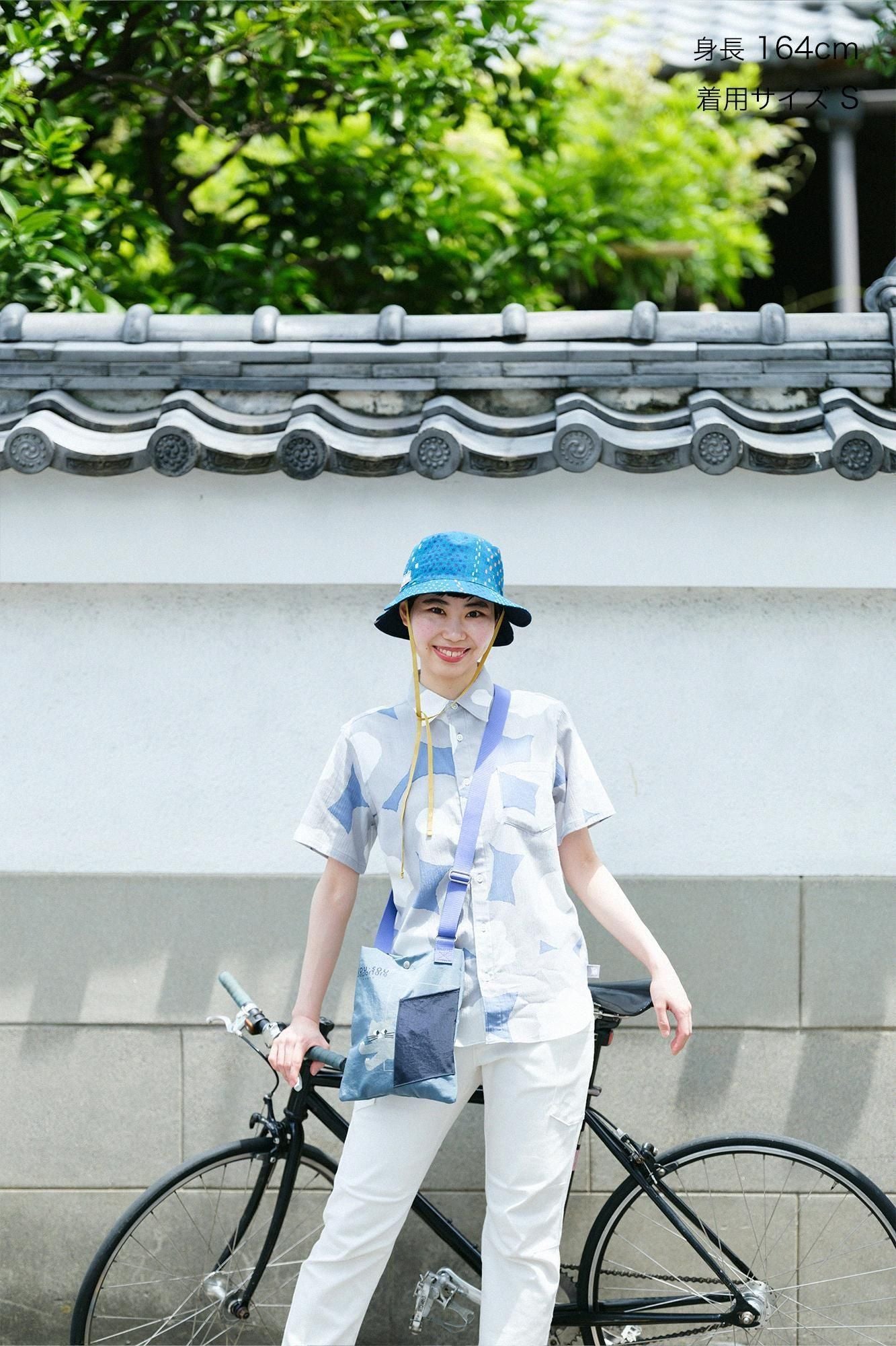 【Online】Chizimi Cotton 20/20 Short Sleeve Shirt/Touchingly Pretty