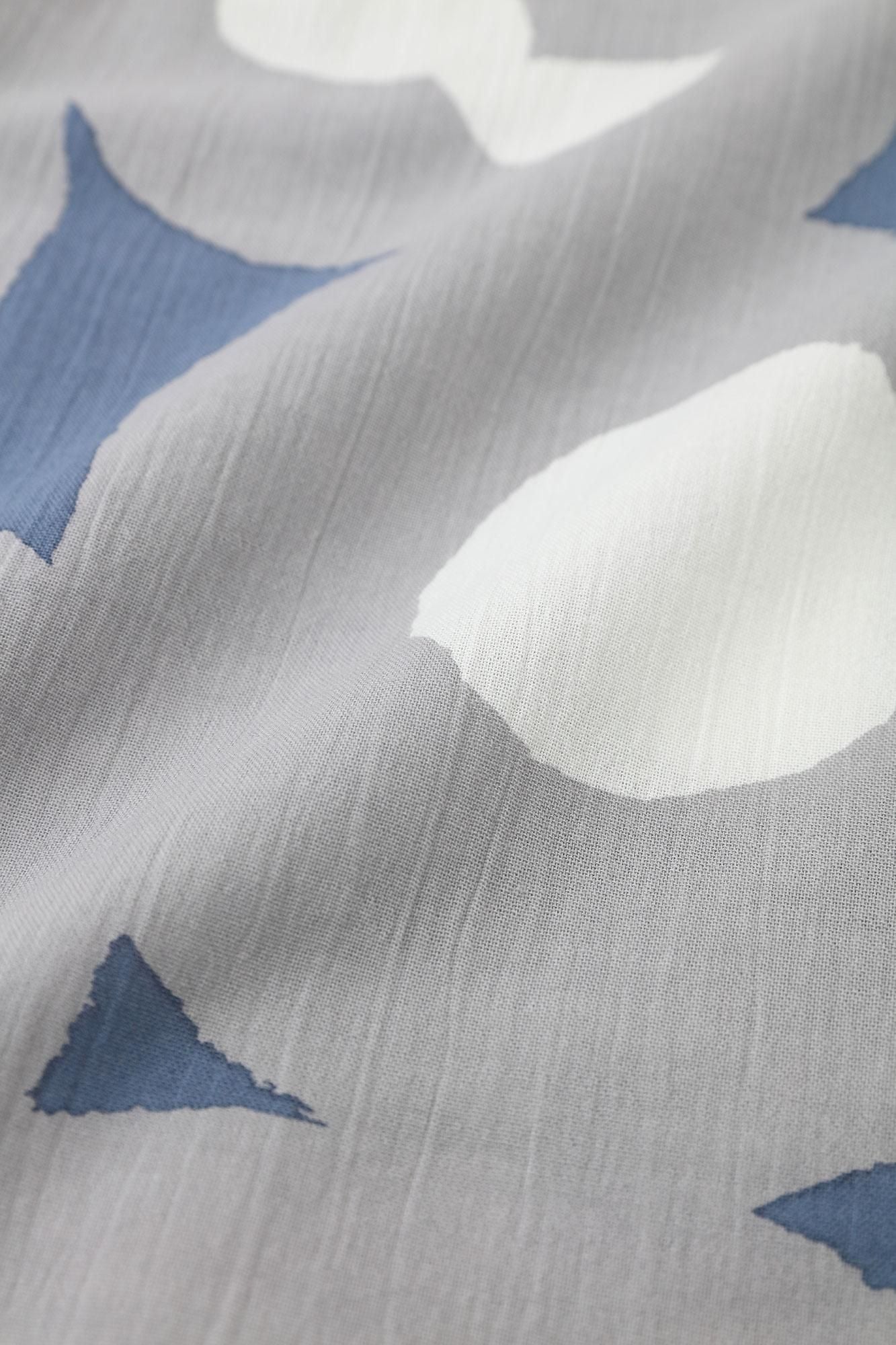 【Online】Chizimi Cotton 20/20 Short Sleeve Shirt/Touchingly Pretty