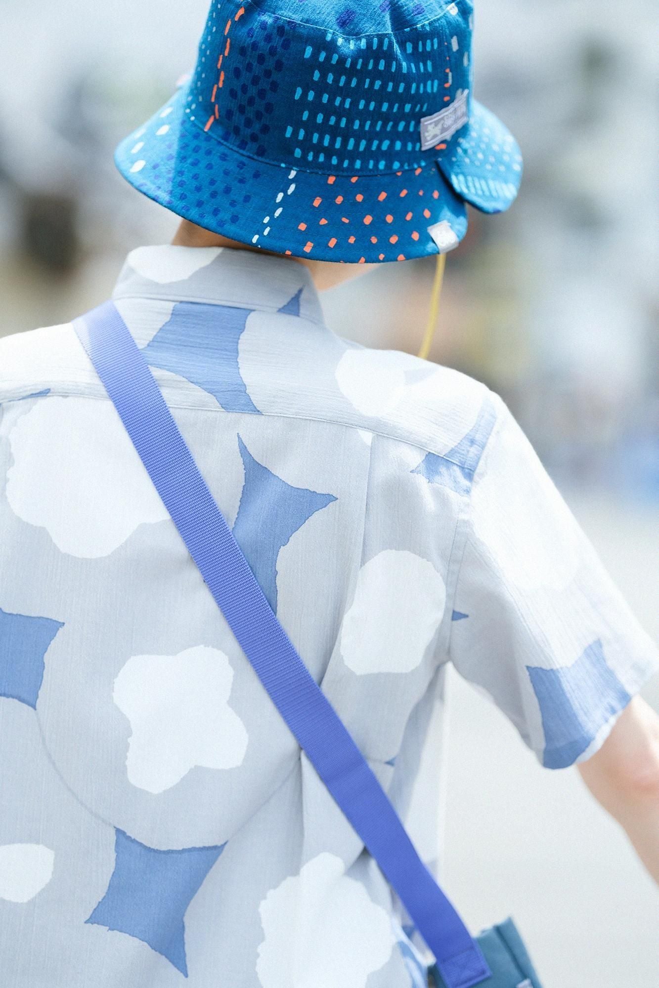 【Online】Chizimi Cotton 20/20 Short Sleeve Shirt/Touchingly Pretty