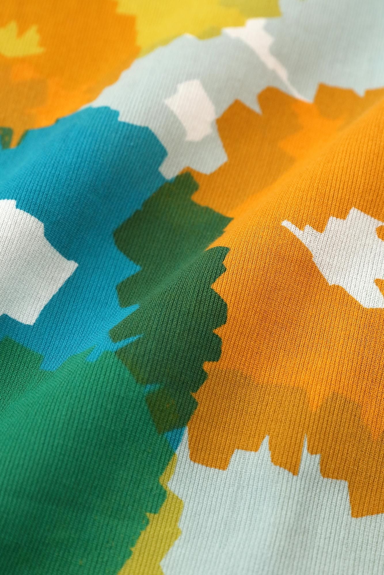 高島縮棉 40/40短袖T-shirt /盛開